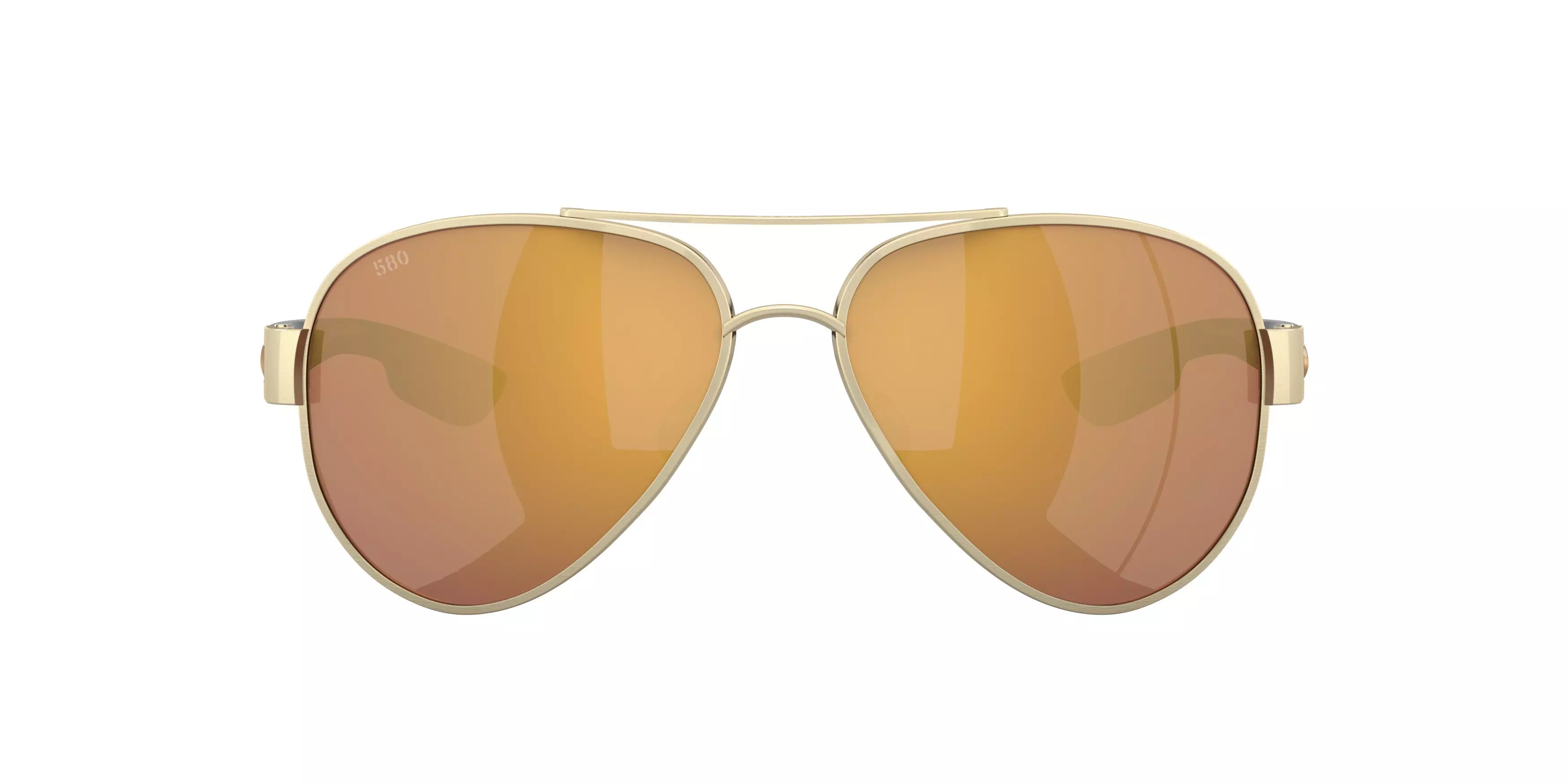 Costa Del Mar South Point Gold Mirror Polarized Brushed Gold Sunglasses - GOLD
