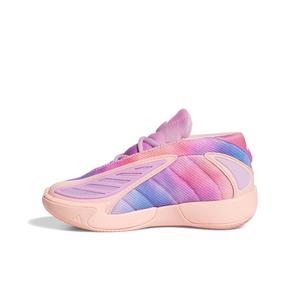 adidas Anthony Edwards 2C "Haze Coral/Bliss Lilac/Zero Met" Preschool Boys' Basketball Shoe - HAZE CORAL/BLISS LILAC