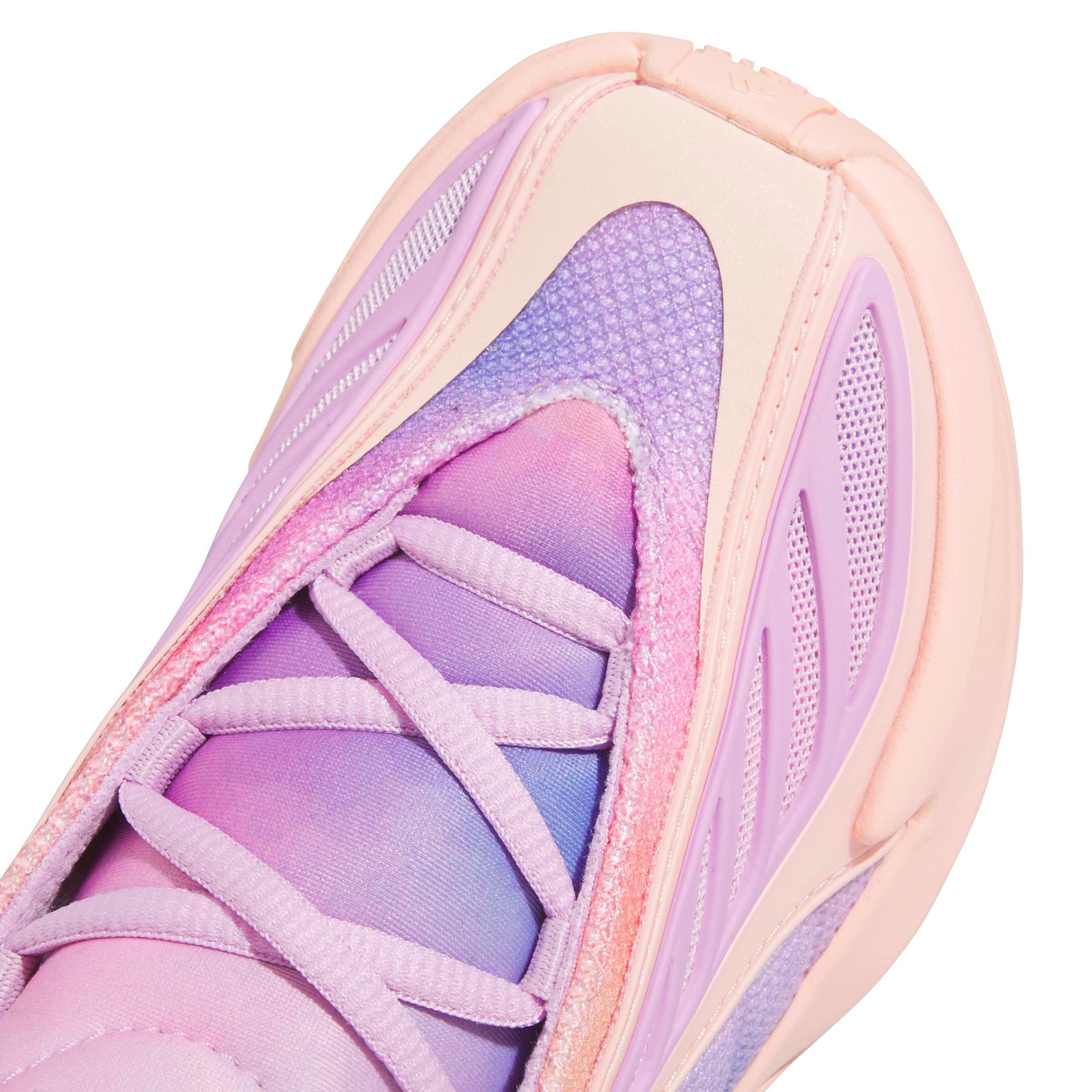 adidas Anthony Edwards 2C "Haze Coral/Bliss Lilac/Zero Met" Preschool Boys' Basketball Shoe - HAZE CORAL/BLISS LILAC
