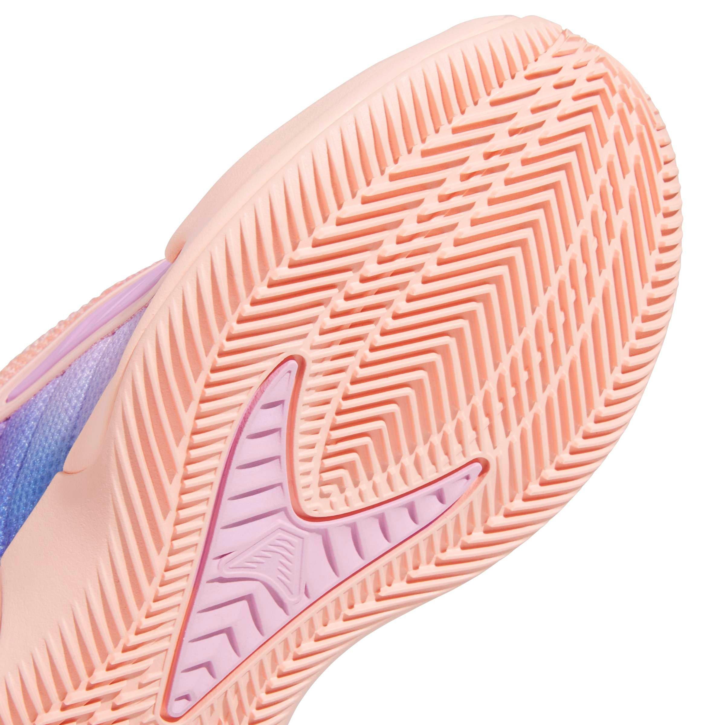adidas Anthony Edwards 2C "Haze Coral/Bliss Lilac/Zero Met" Preschool Boys' Basketball Shoe - HAZE CORAL/BLISS LILAC