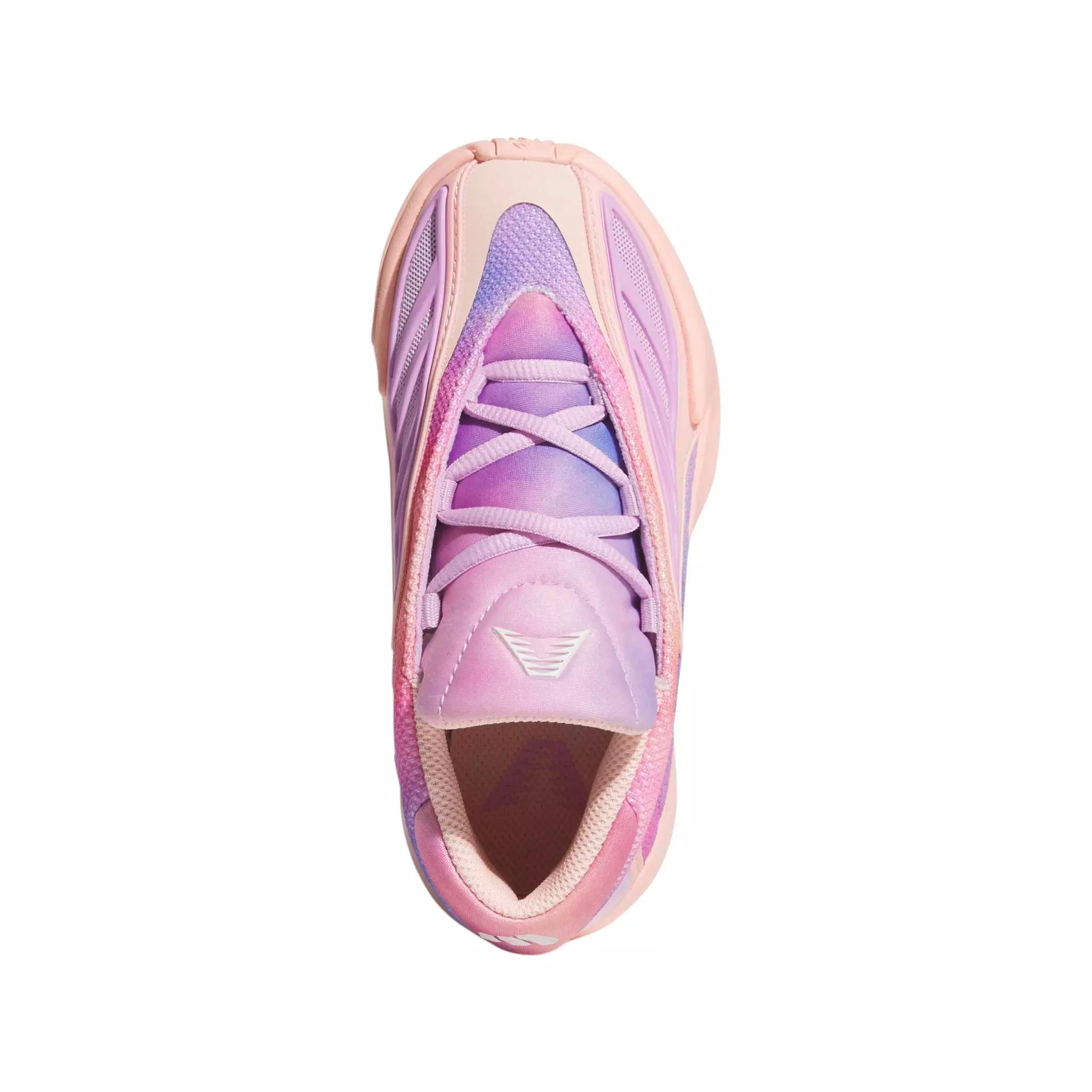 adidas Anthony Edwards 2C "Haze Coral/Bliss Lilac/Zero Met" Preschool Boys' Basketball Shoe - HAZE CORAL/BLISS LILAC