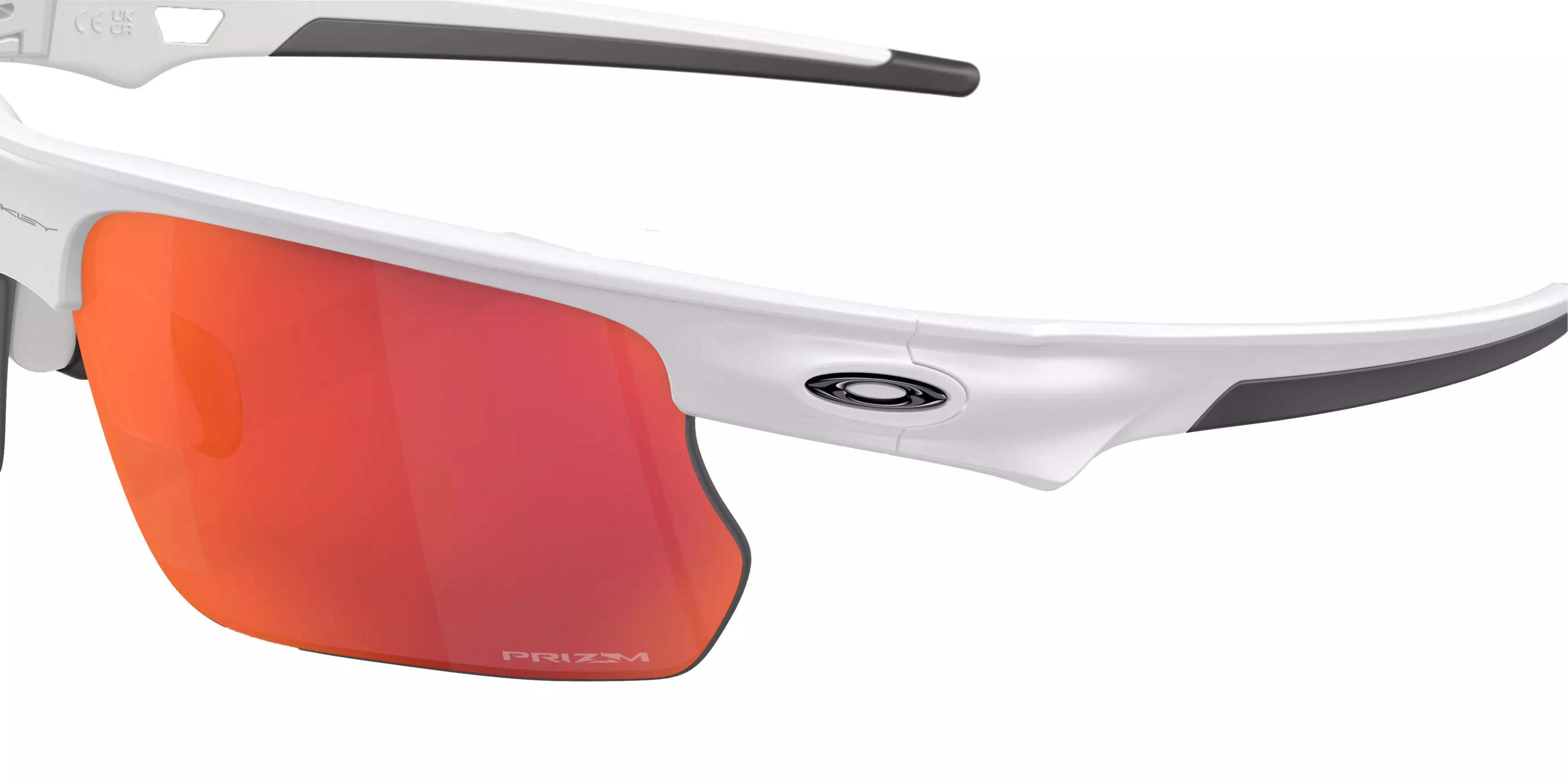 Oakley Bisphaera Prizm Sunglasses - WHITE/RED