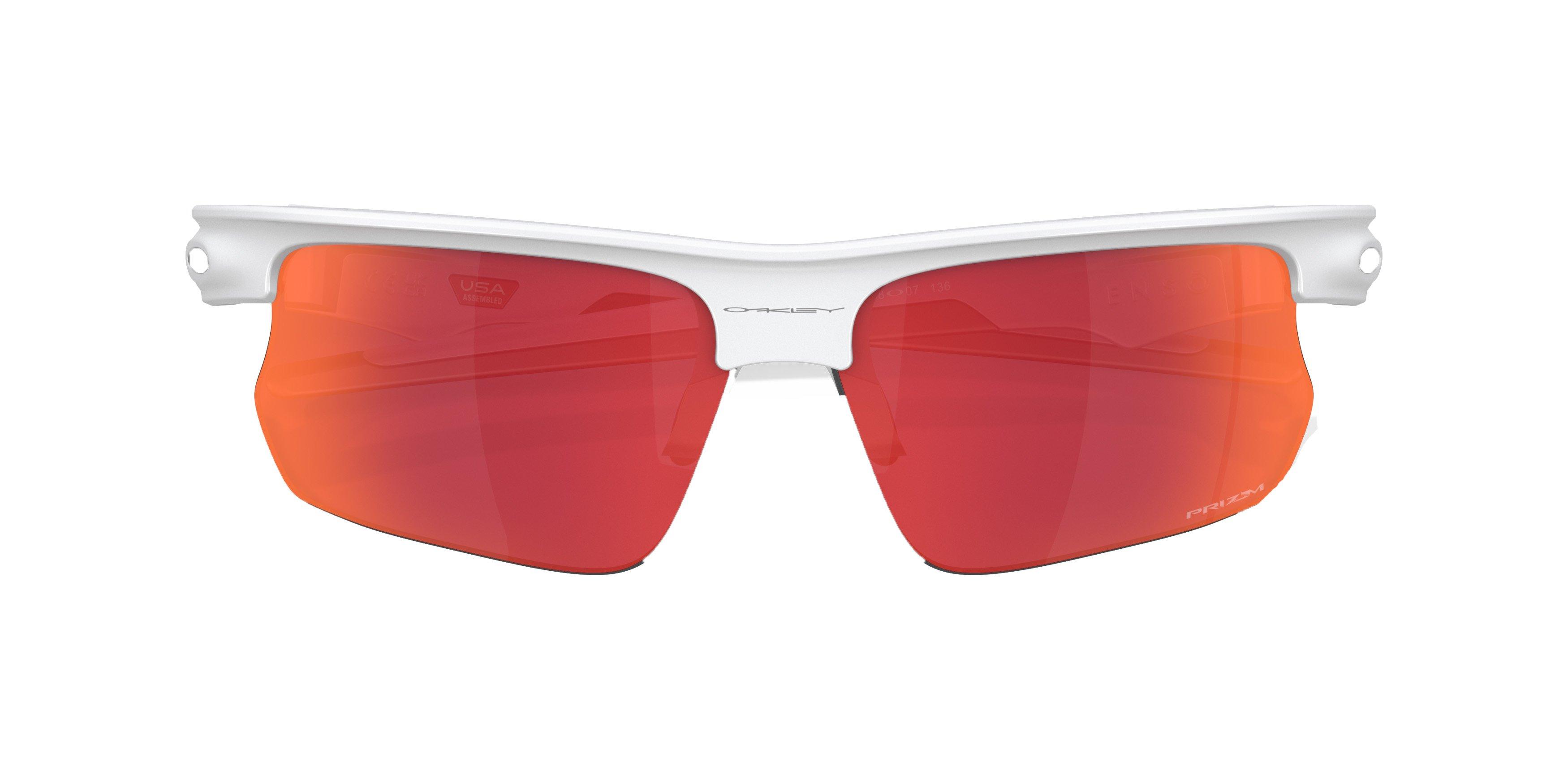 Oakley Bisphaera Prizm Sunglasses - WHITE/RED Thumbnail View 8