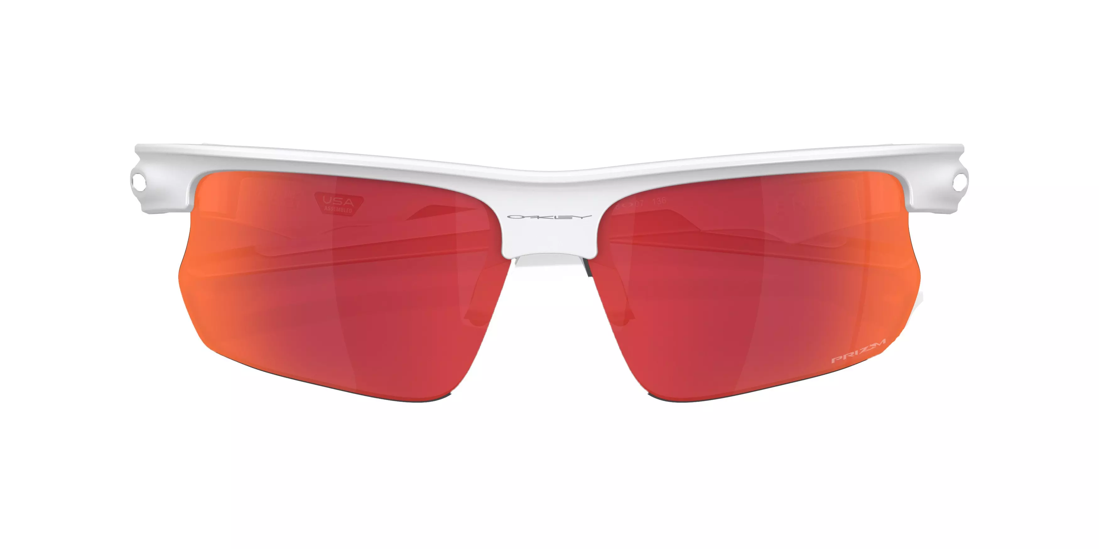 Oakley Bisphaera Prizm Sunglasses - WHITE/RED