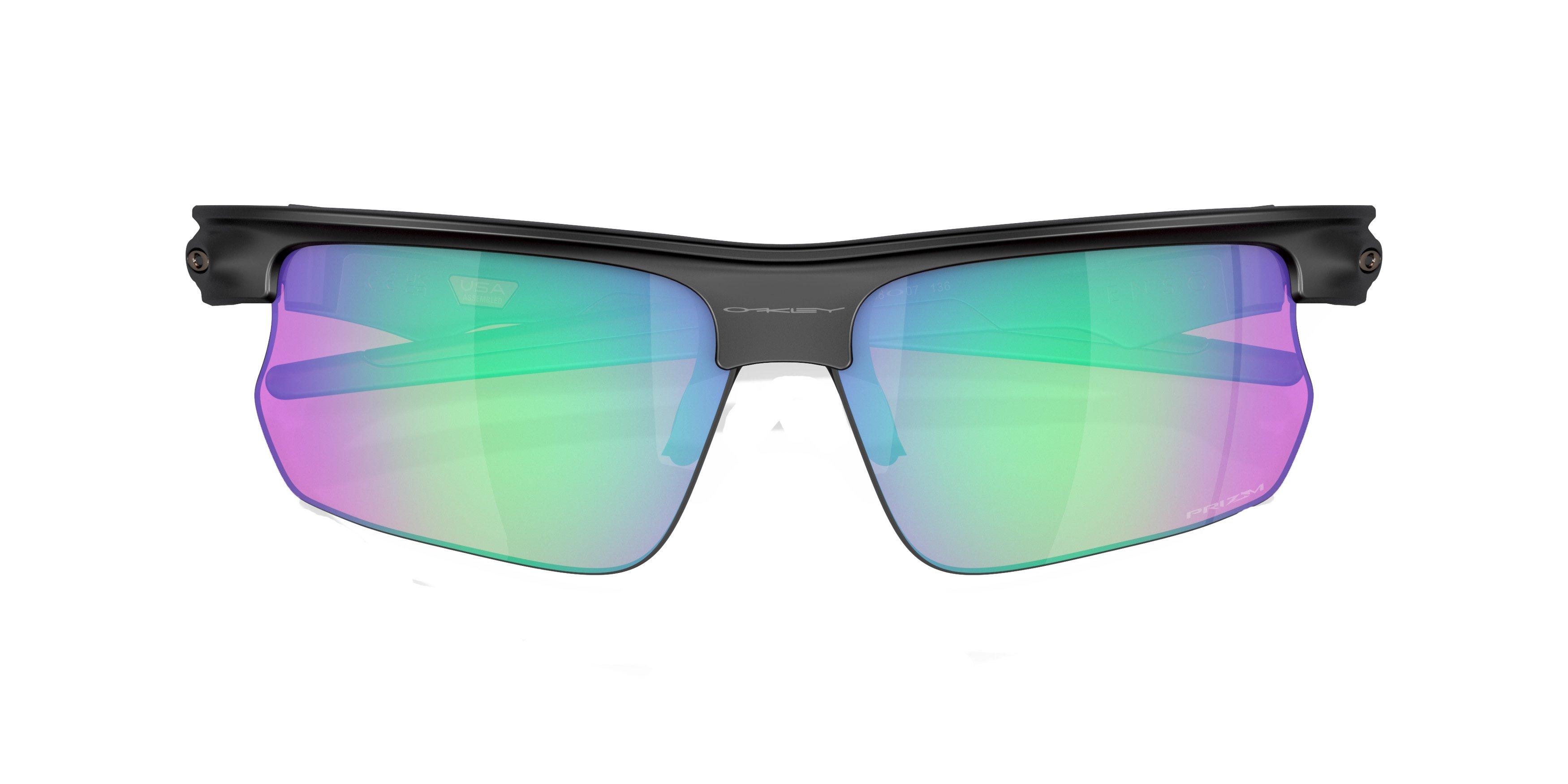 Oakley Bisphaera Prizm Sunglasses - BLACK/GREEN Thumbnail View 8