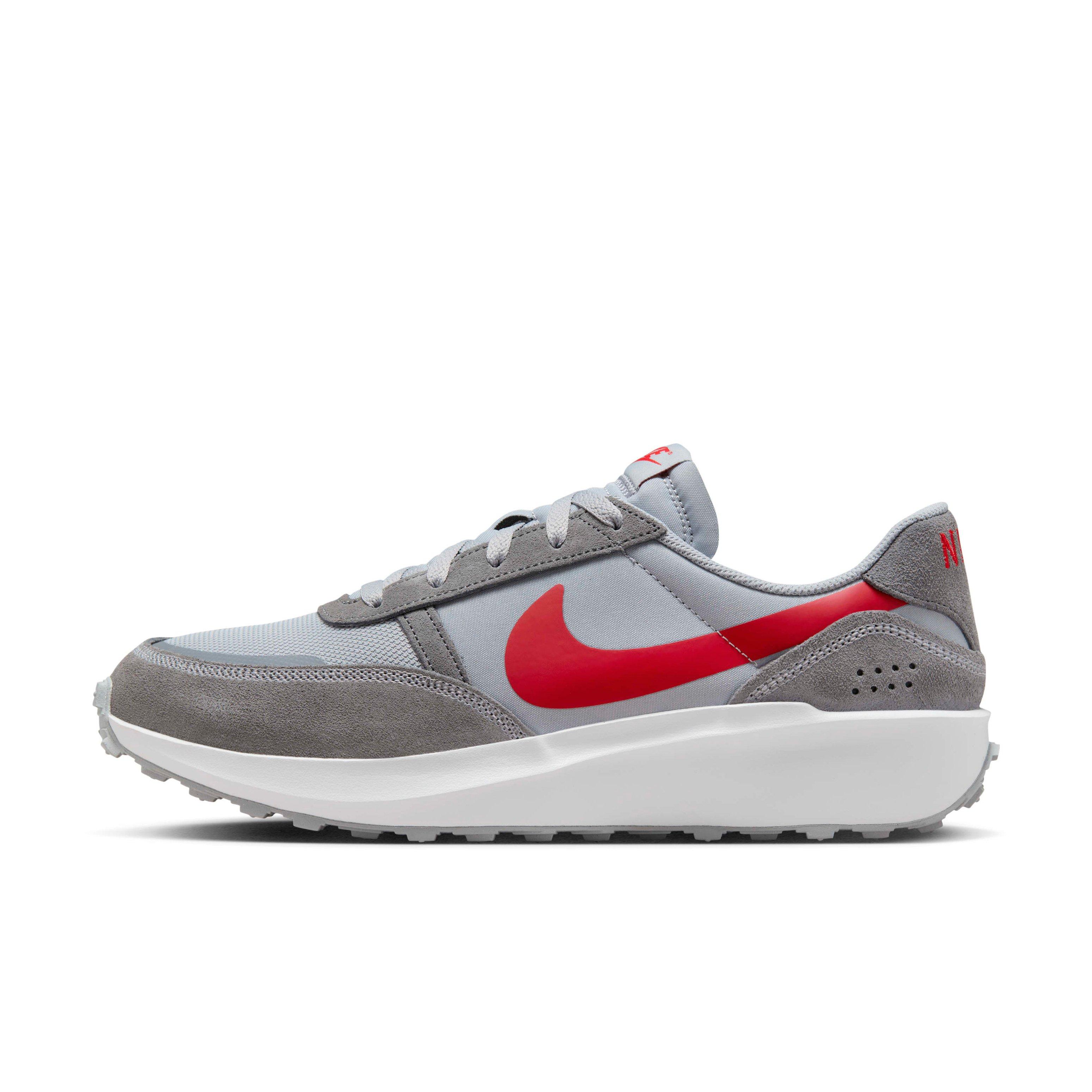 Nike Waffle Nav "Wolf Grey/Cool Grey/White/University Red" Men's Shoe - GREY/GREY/WHITE/RED Thumbnail View 2
