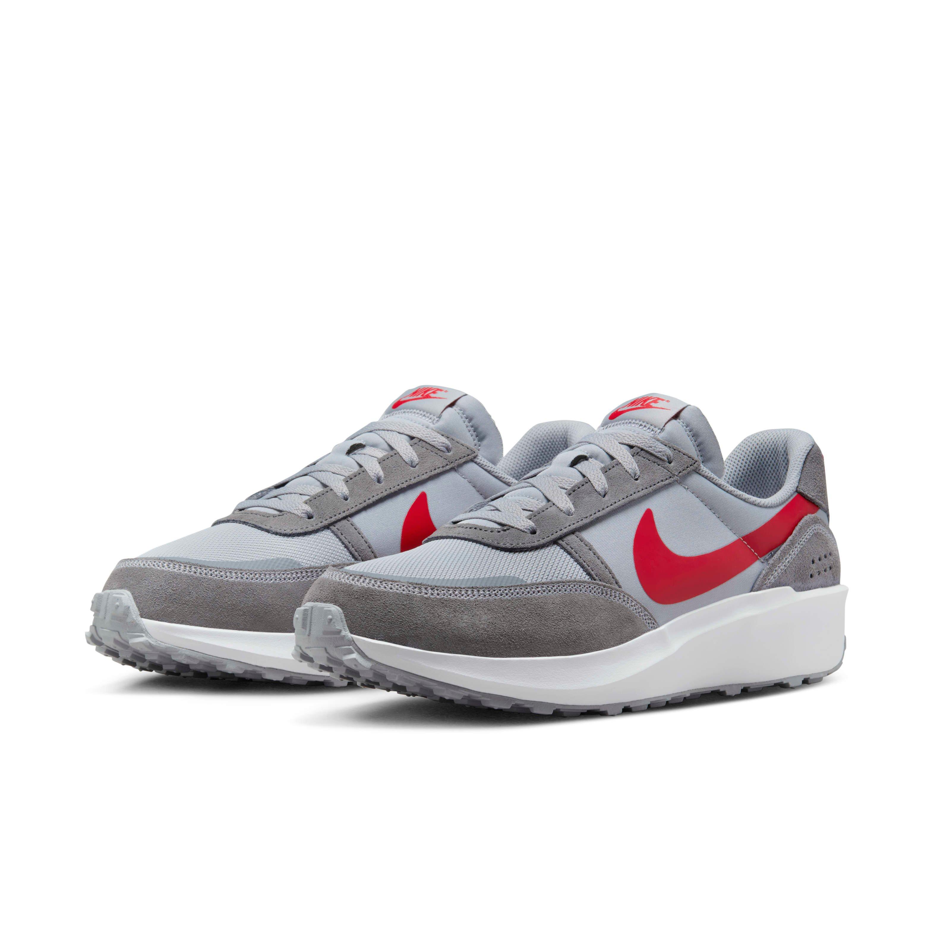 Nike Waffle Nav "Wolf Grey/Cool Grey/White/University Red" Men's Shoe - GREY/GREY/WHITE/RED Thumbnail View 3