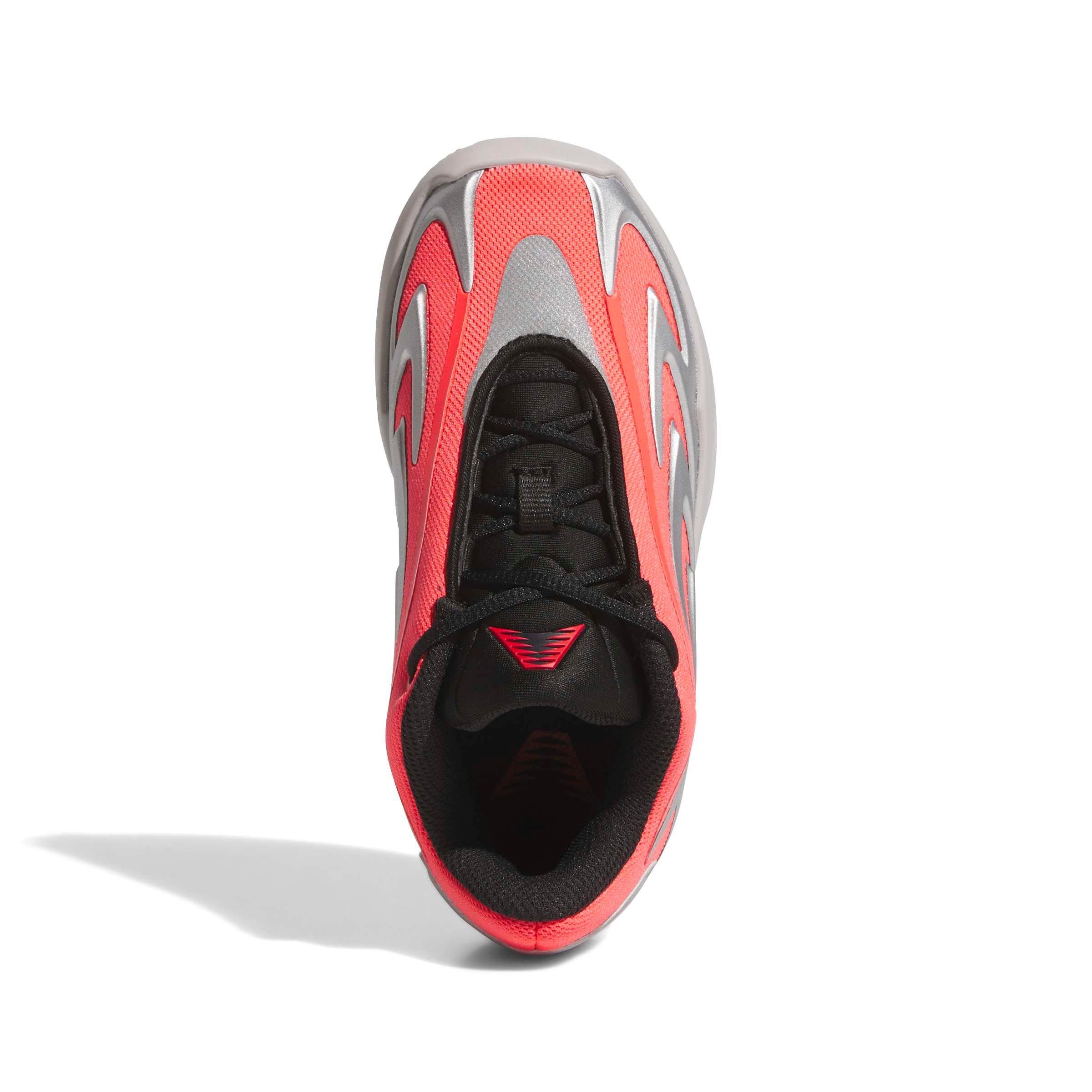 adidas Anthony Edwards 3 "Solar Silver" Preschool Kids' Basketball Shoe - LUCID RED/SILVER METALLIC/CORE BLACK