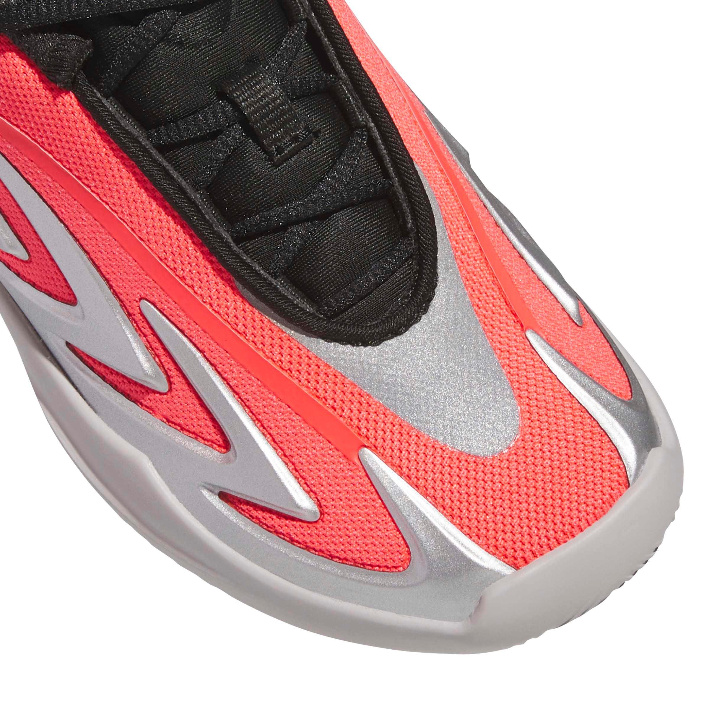 adidas Anthony Edwards 3 "Solar Silver" Preschool Kids' Basketball Shoe - LUCID RED/SILVER METALLIC/CORE BLACK