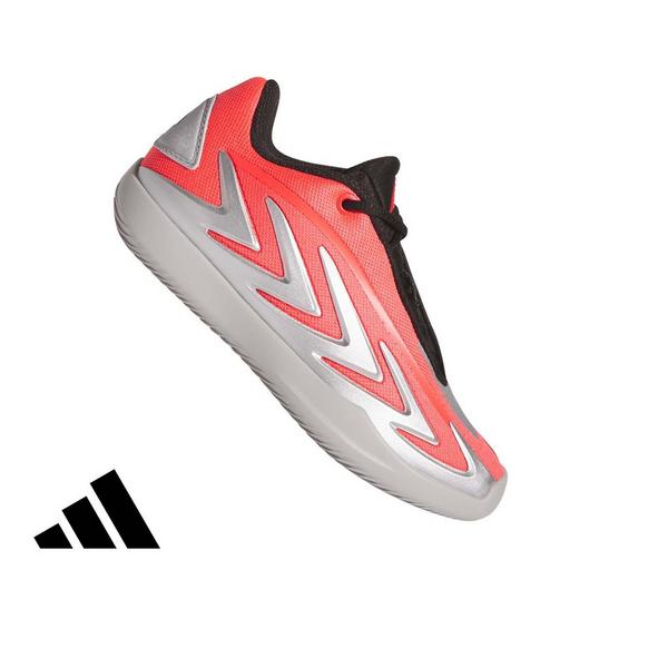 adidas Anthony Edwards 3 "Solar Silver" Preschool Kids' Basketball Shoe - LUCID RED/SILVER METALLIC/CORE BLACK