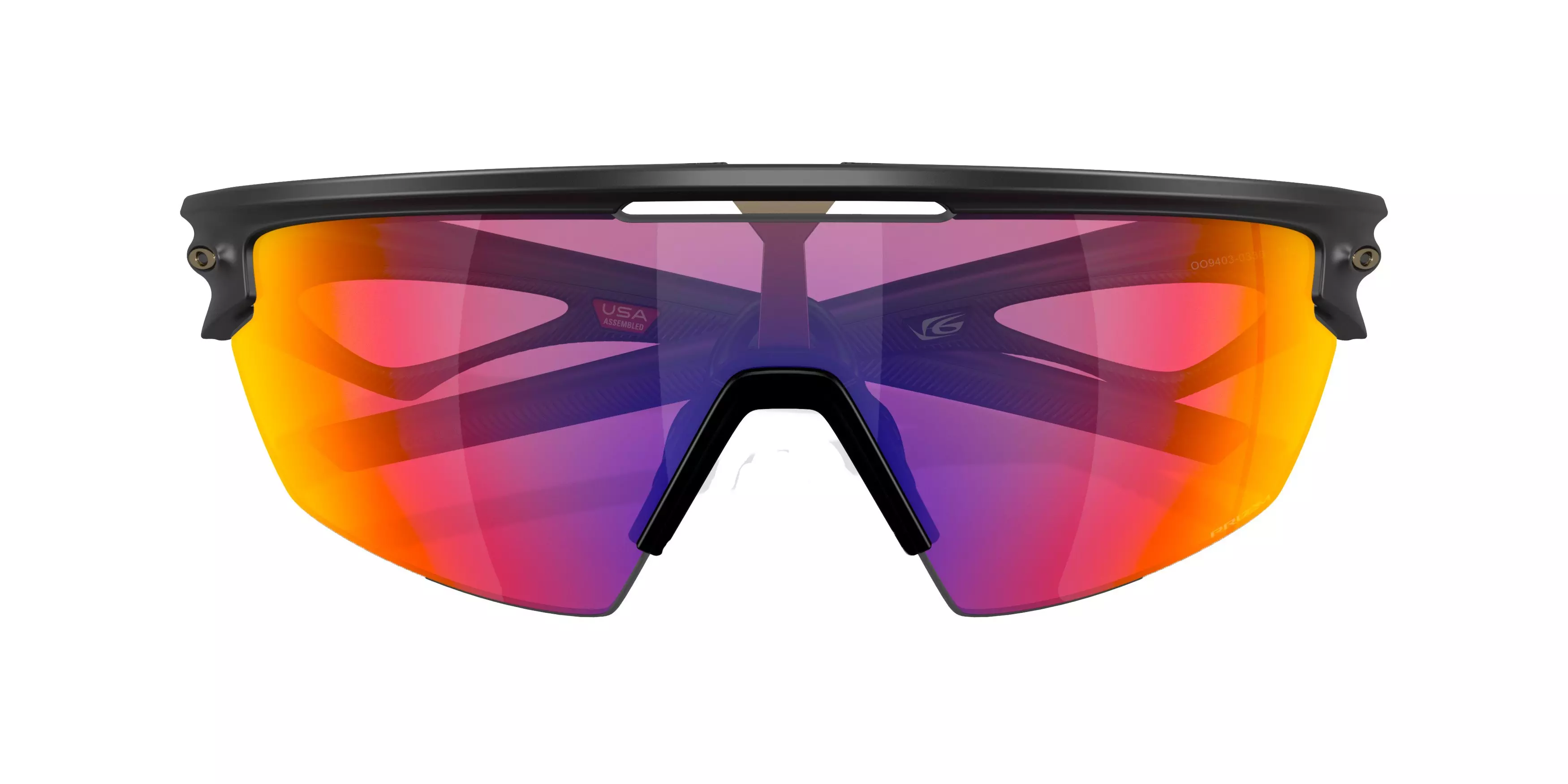 Oakley Sphaera Polarized Sunglasses - BLACK/RED