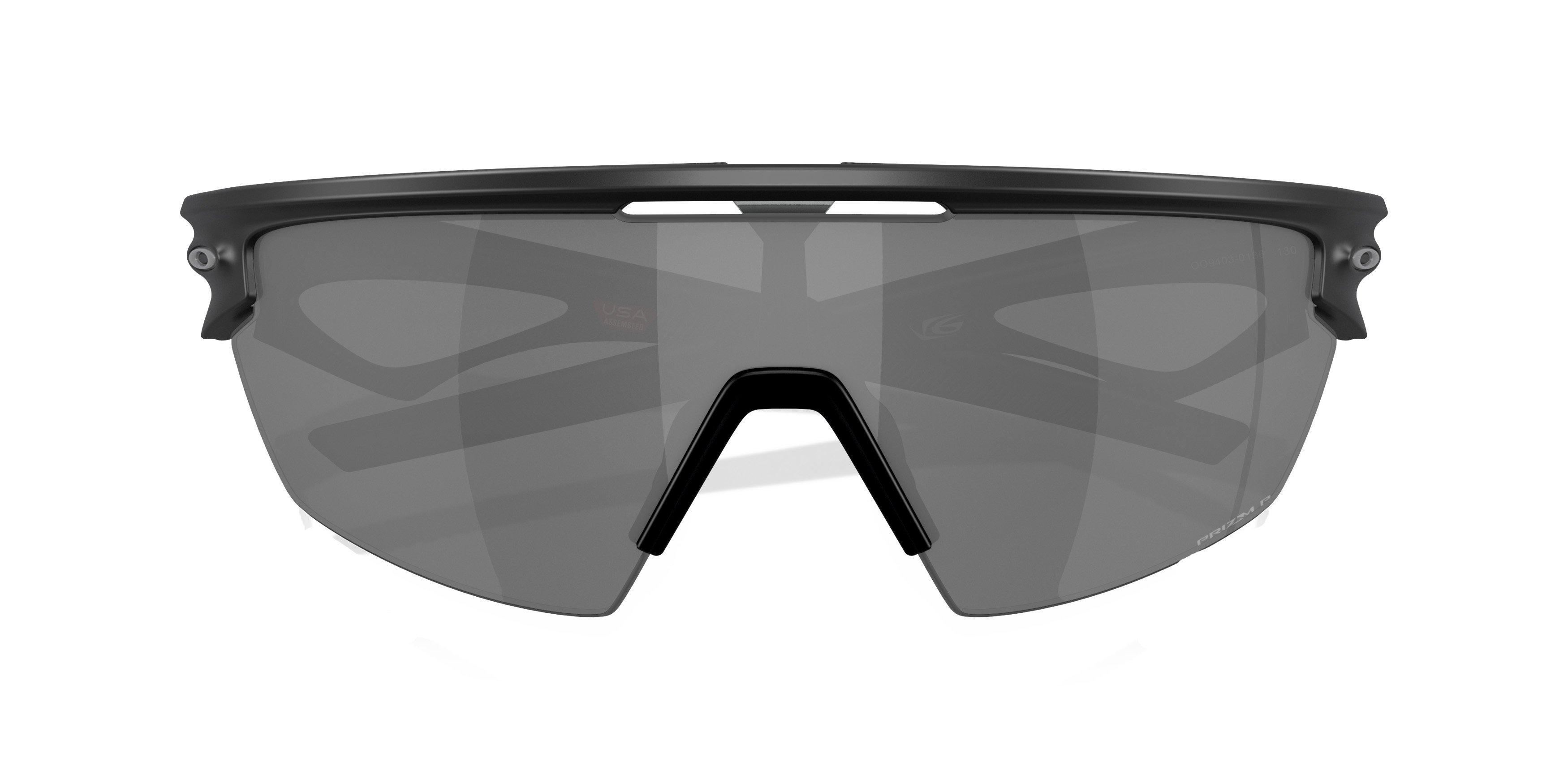 Oakley Sphaera Polarized Sunglasses - BLACK/GREY Thumbnail View 8