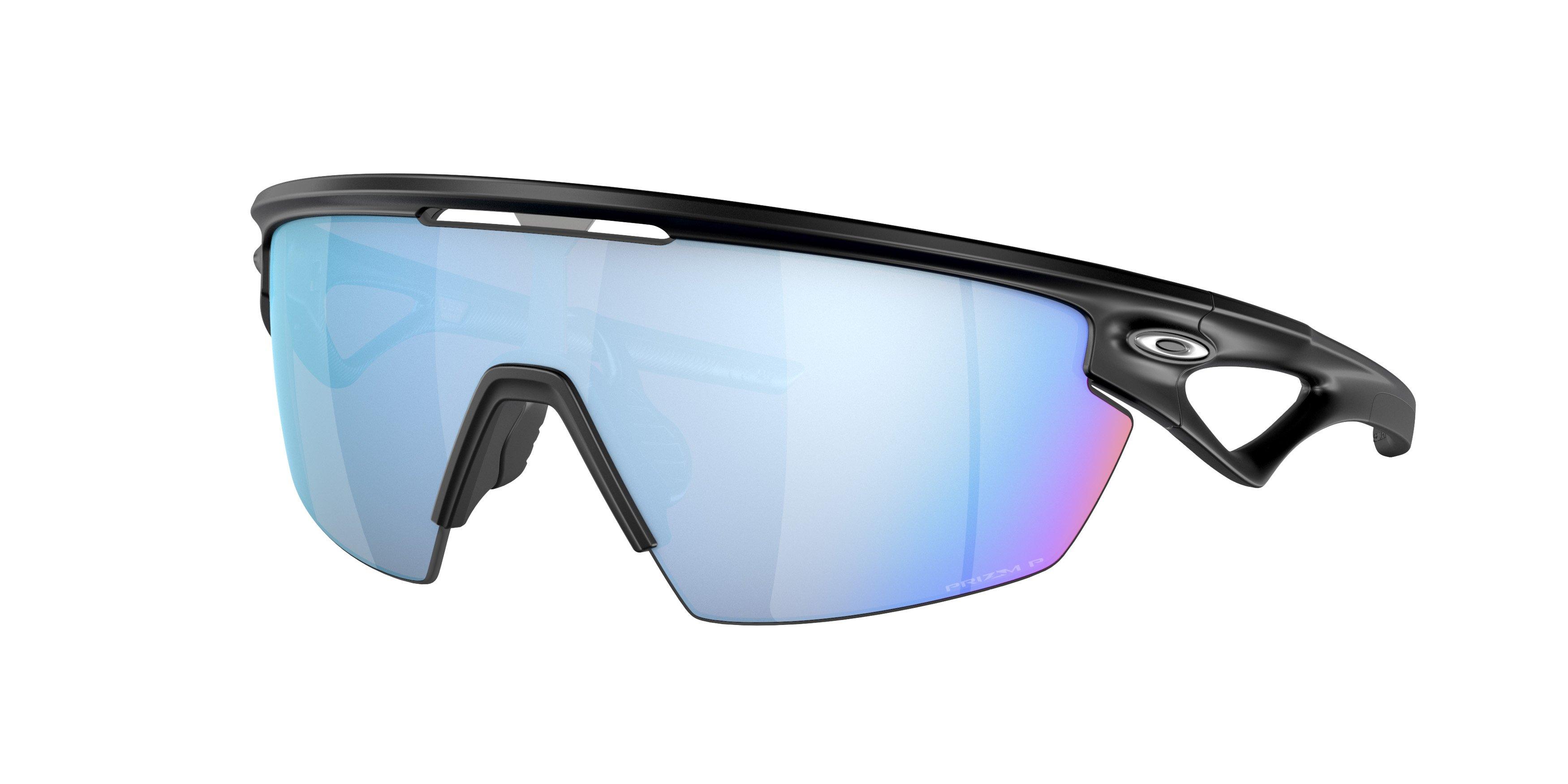 Oakley Sphaera Polarized Sunglasses - BLACK/BLUE Thumbnail View 1