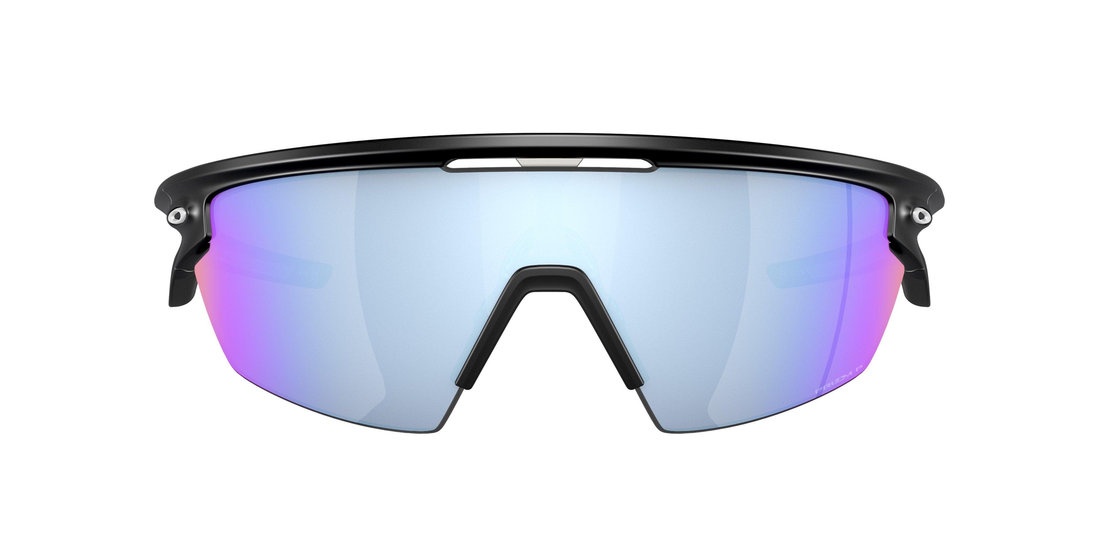 Oakley Sphaera Polarized Sunglasses - BLACK/BLUE Thumbnail View 3