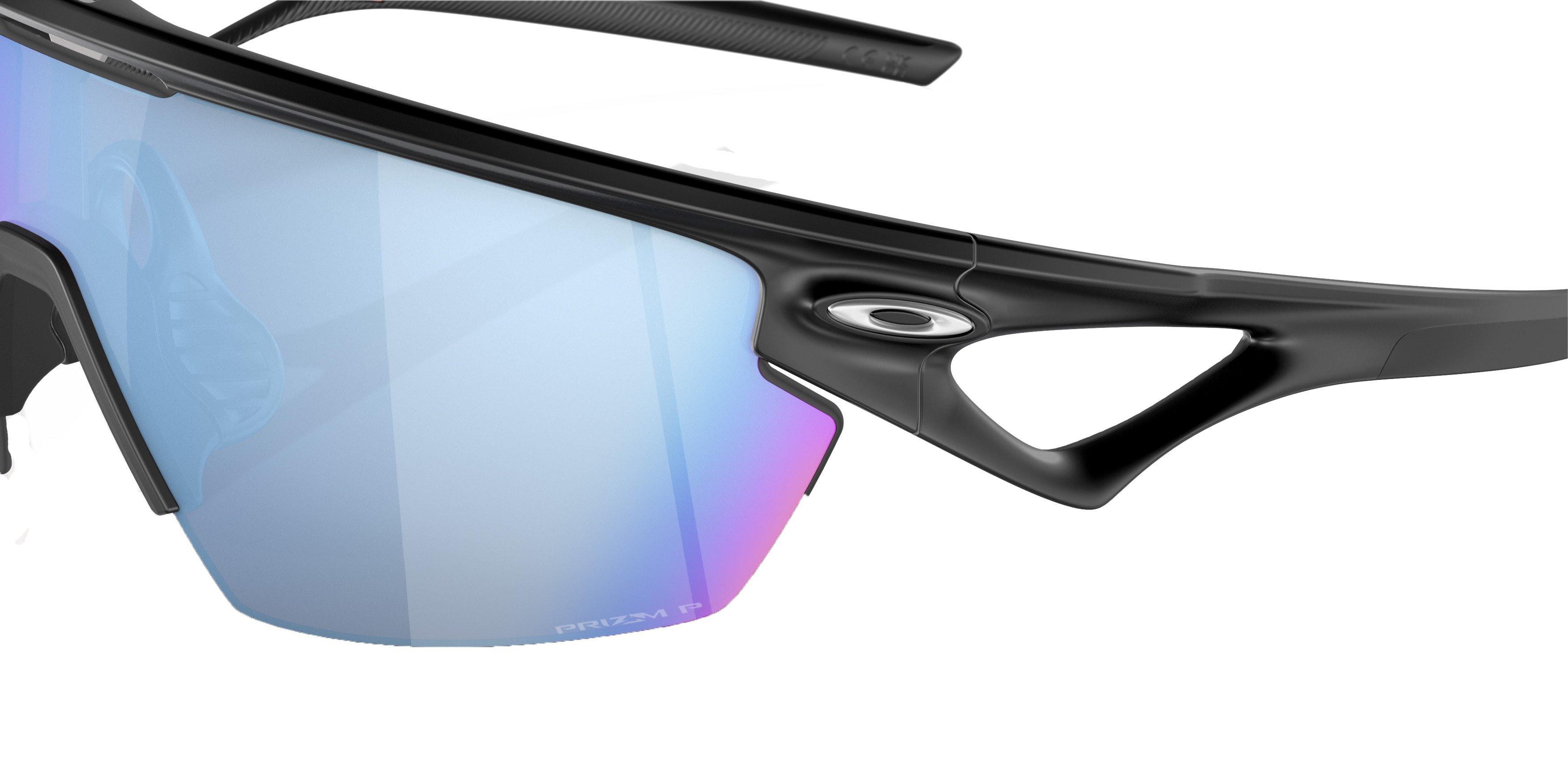 Oakley Sphaera Polarized Sunglasses - BLACK/BLUE Thumbnail View 5