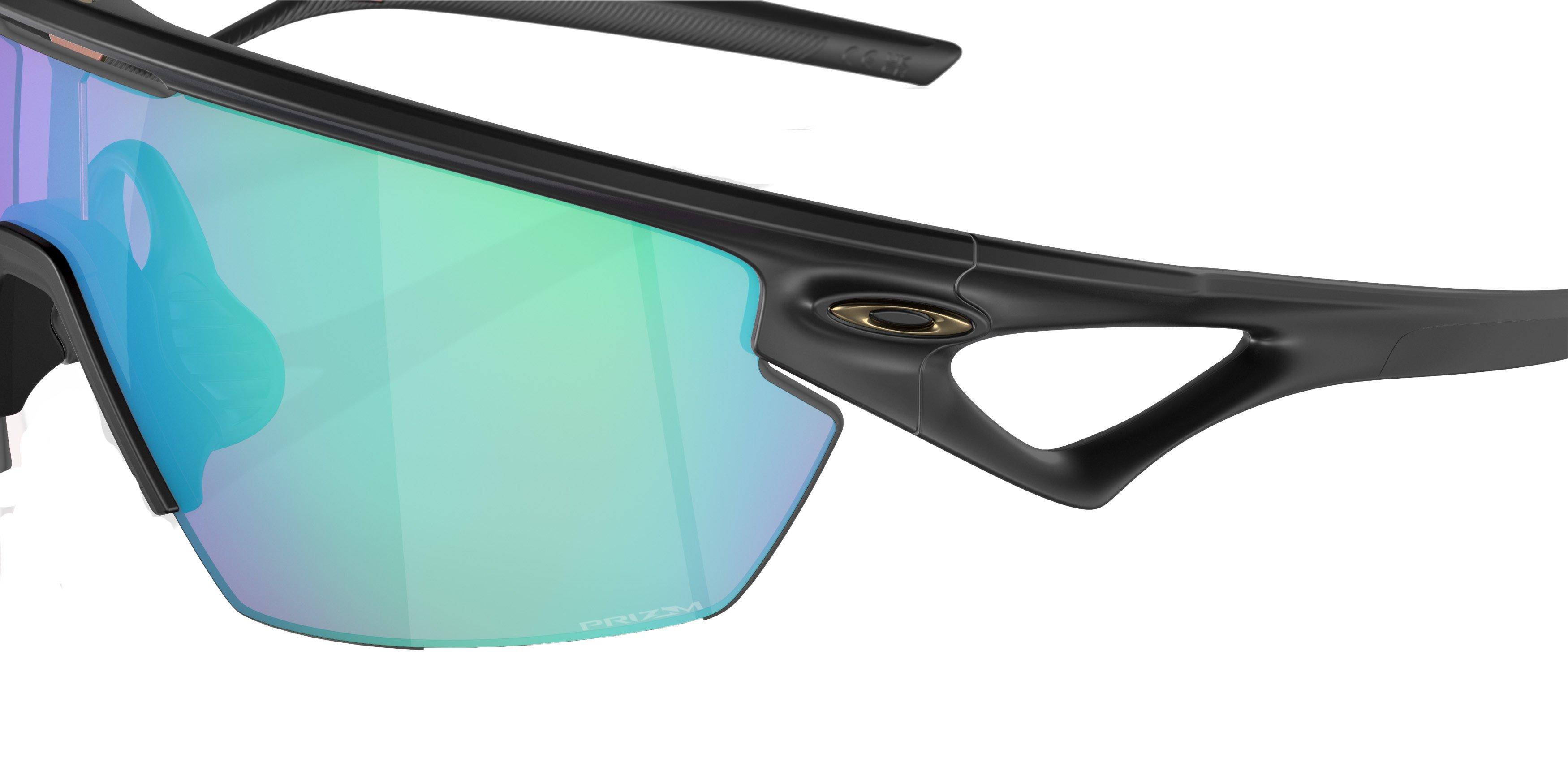 Oakley Sphaera Polarized Sunglasses - BLACK/GREEN Thumbnail View 5