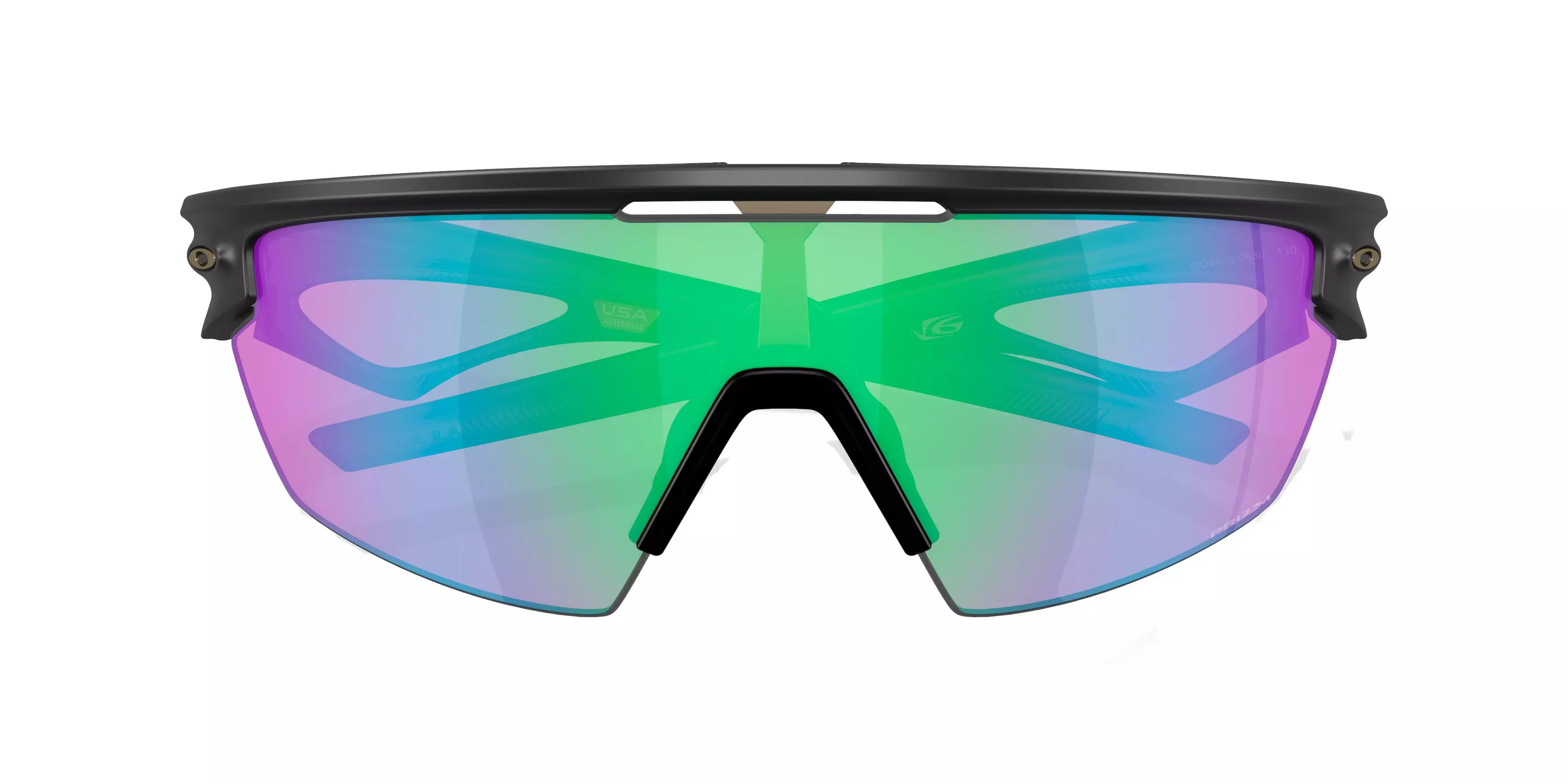 Oakley Sphaera Polarized Sunglasses - BLACK/GREEN