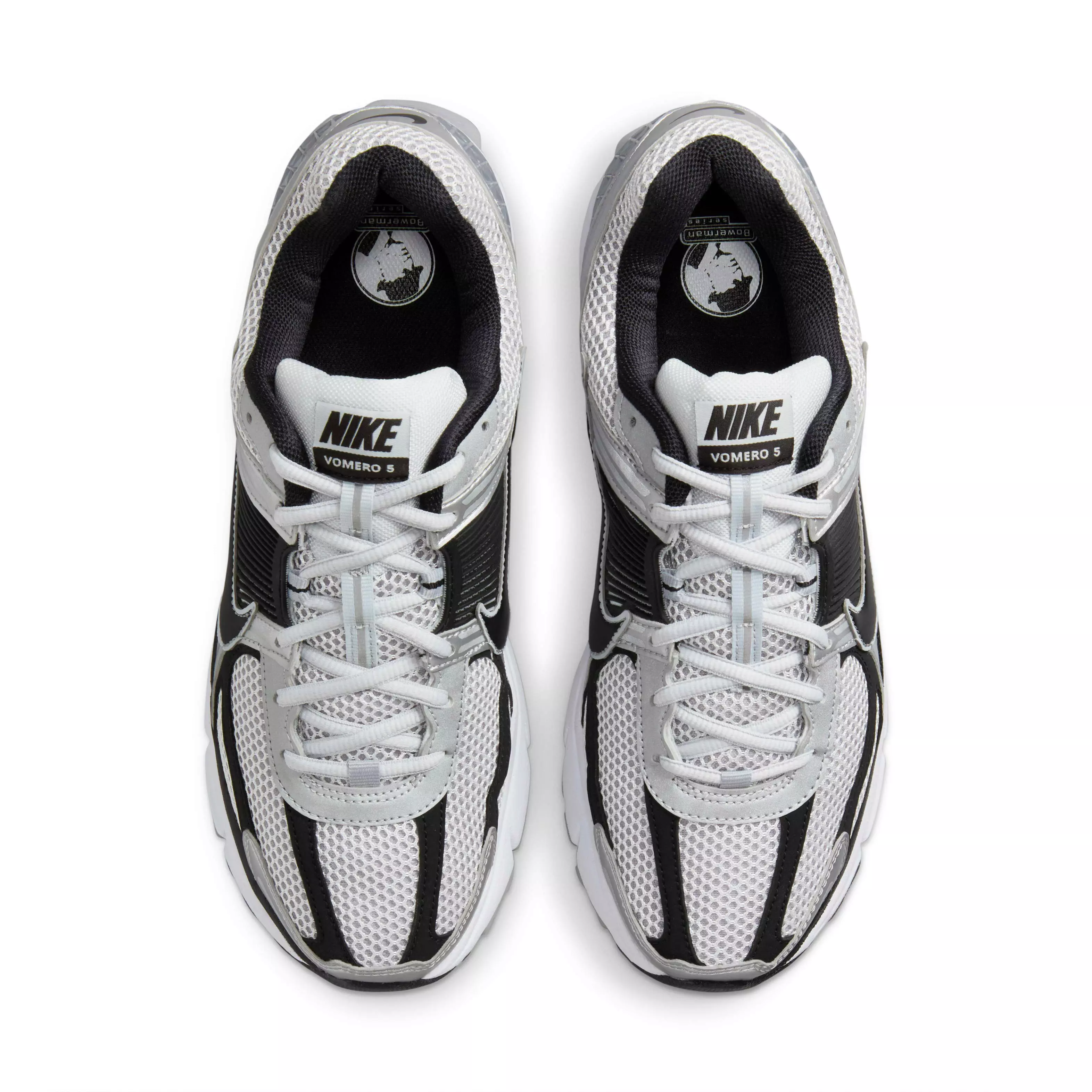 Nike Zoom Vomero 5 "Metallic Silver/Pure Platinum/White/Black" Men's Shoe - SILVER/PLATINUM/WHITE/BLACK