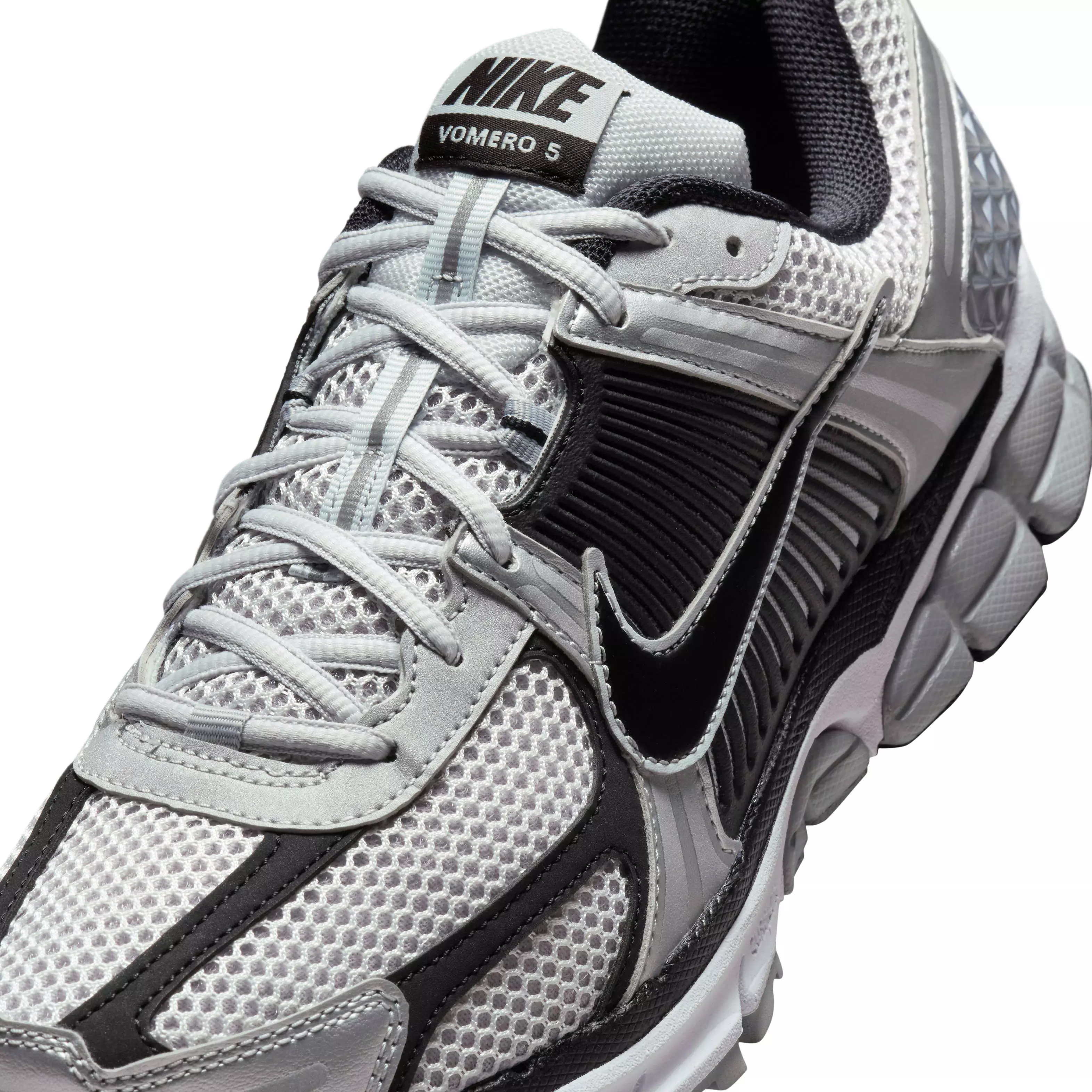 Nike Zoom Vomero 5 "Metallic Silver/Pure Platinum/White/Black" Men's Shoe - SILVER/PLATINUM/WHITE/BLACK