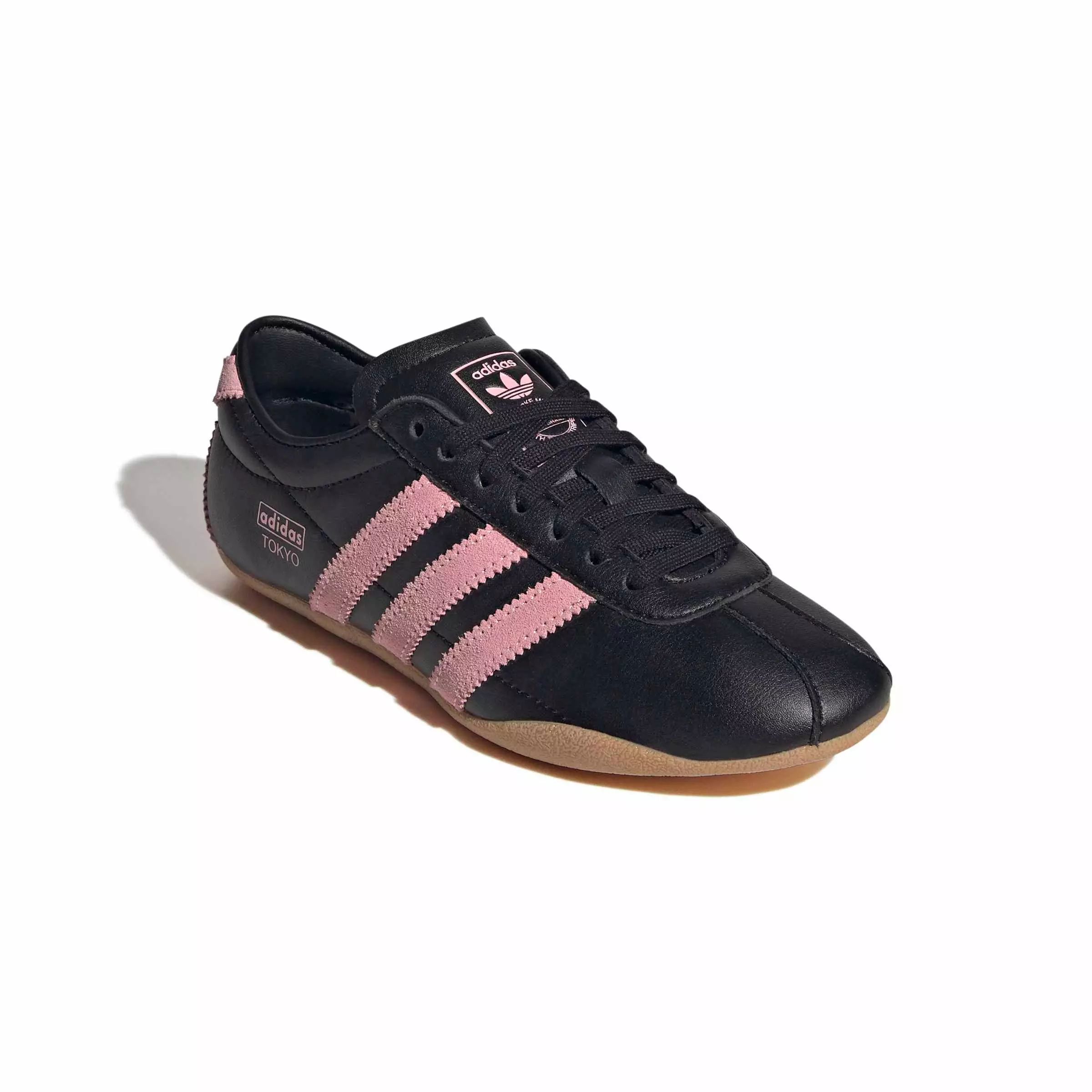 adidas Originals Tokyo "Core Black/Glow Pink/Gum 3" Grade School Girls' Shoe - BLACK/PINK/BROWN
