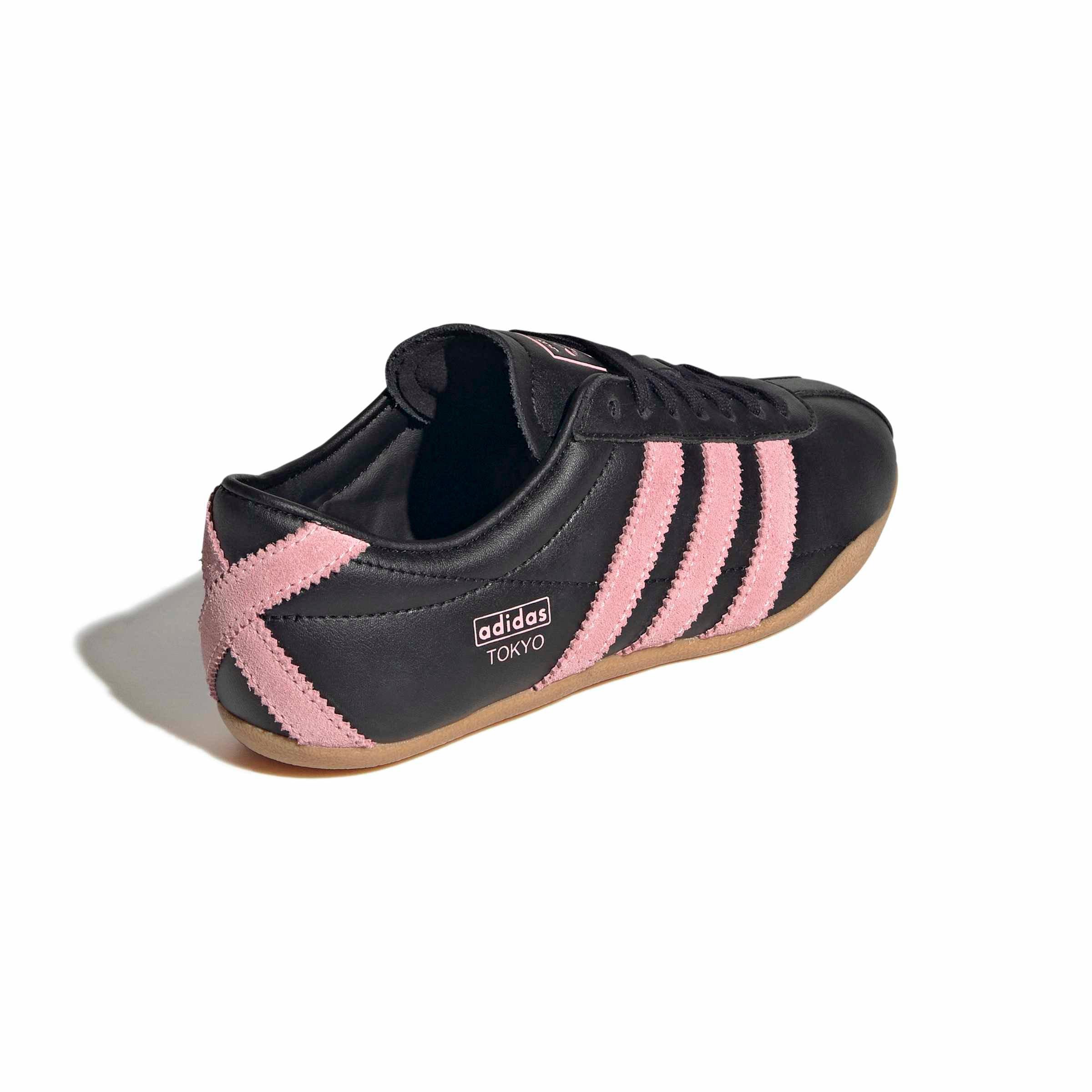 adidas Originals Tokyo "Core Black/Glow Pink/Gum 3" Grade School Girls' Shoe - BLACK/PINK/BROWN Thumbnail View 4
