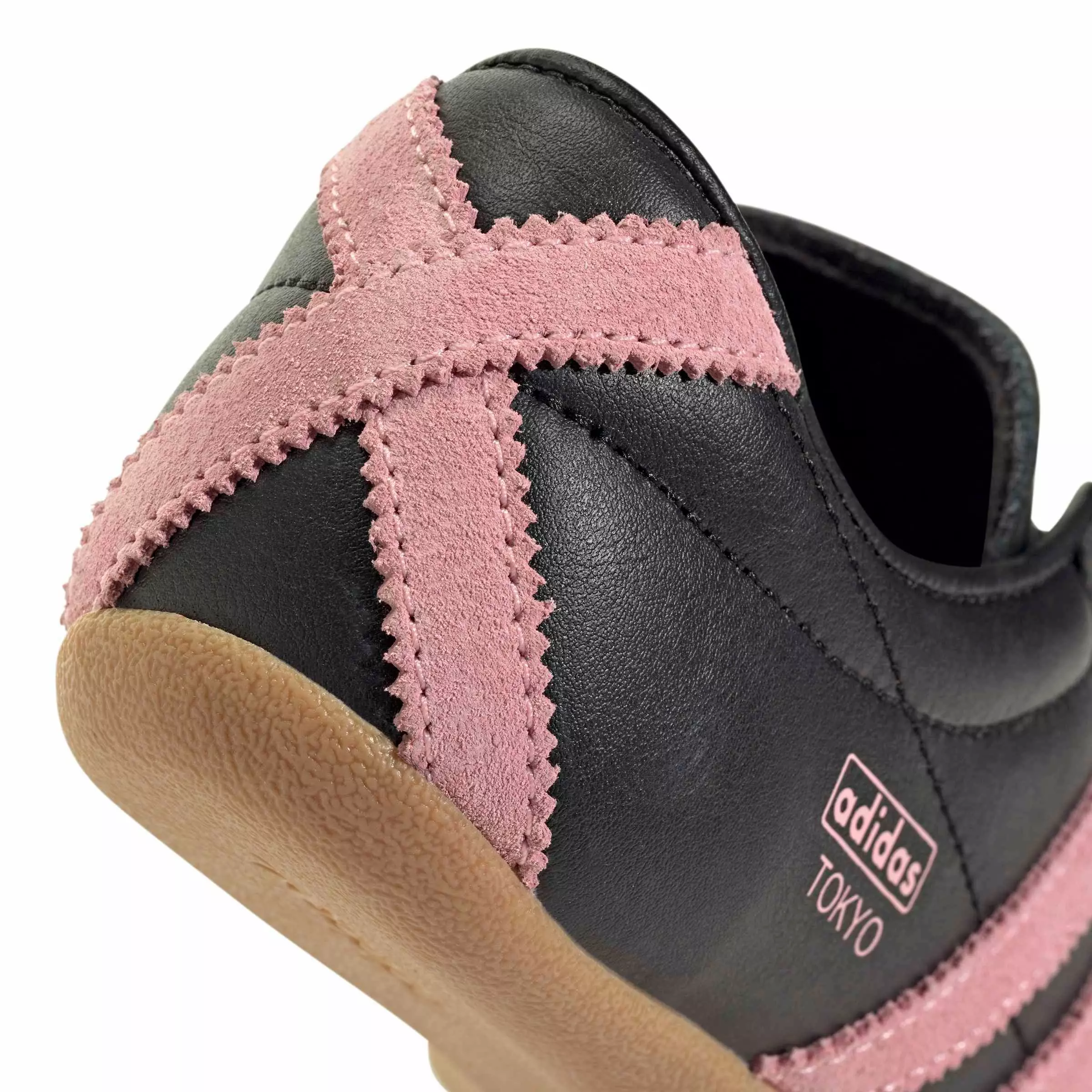 adidas Originals Tokyo "Core Black/Glow Pink/Gum 3" Grade School Girls' Shoe - BLACK/PINK/BROWN