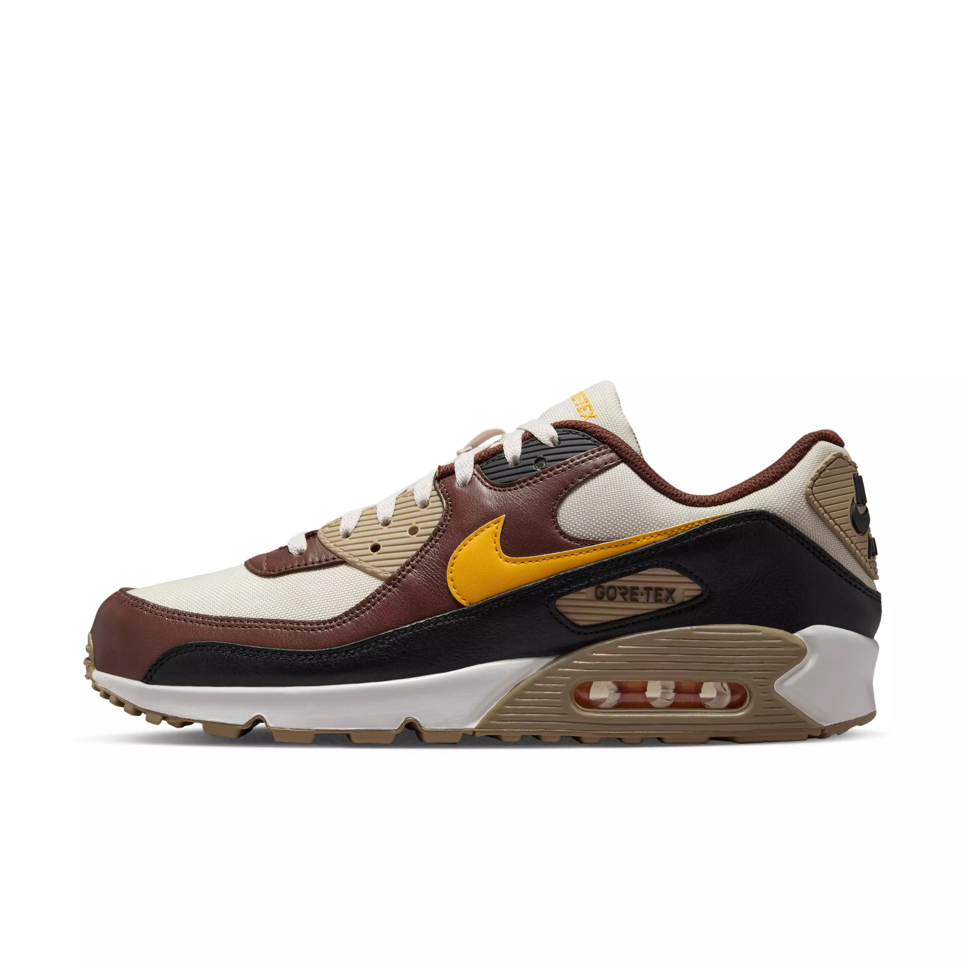Nike Air Max 90 GORE-TEX "Cacao Wow/Khaki/Black/Light Orewood Brown" Men's Shoe - CACAO/KHAKI/BLACK/LT BROWN