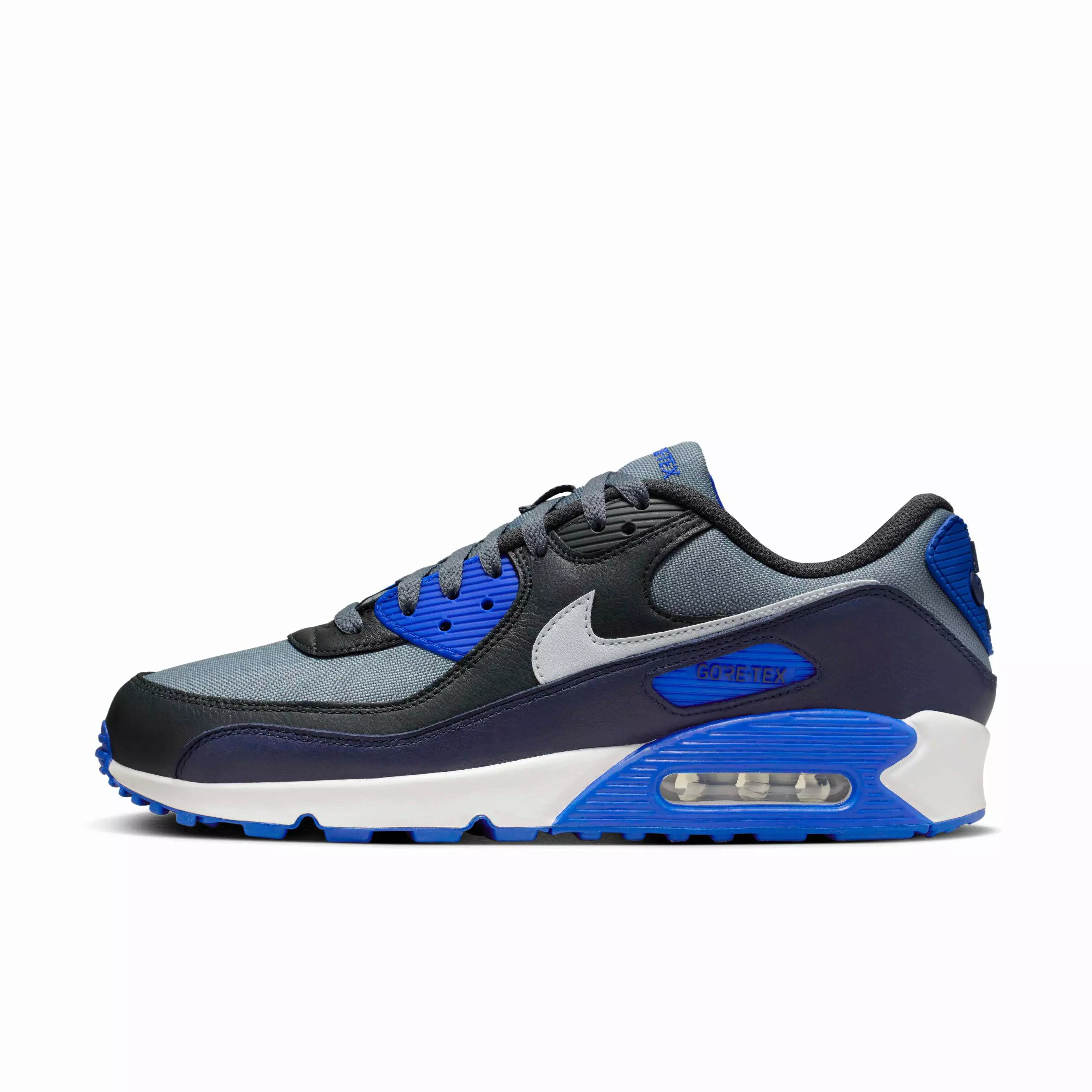 Nike Air Max 90 GORE-TEX "Cool Grey/Anthracite/Obsidian/Pure Platinum" Men's Shoe - GREY/ANTHRACITE/OBSIDIAN/PLATINUM