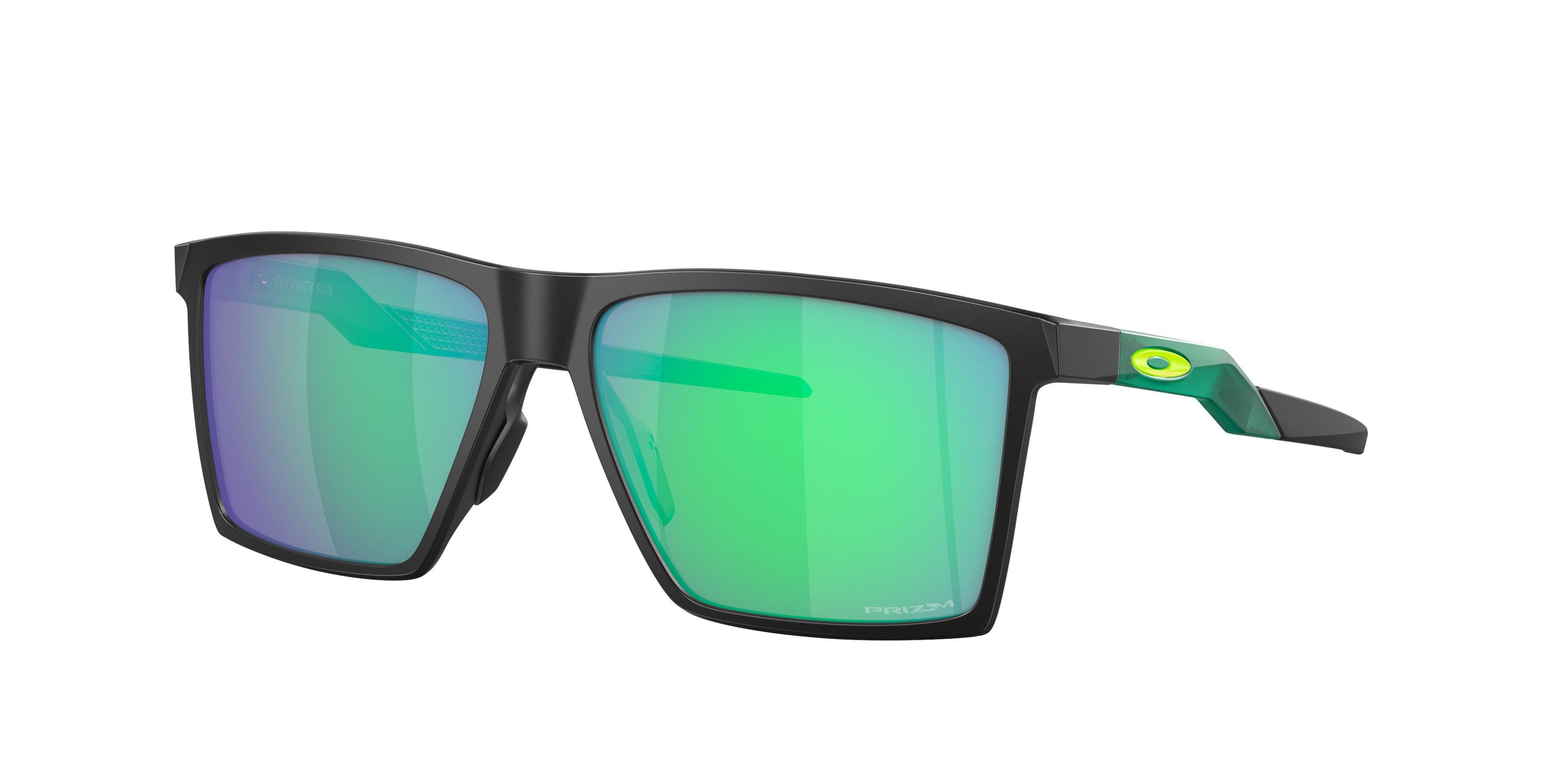 Oakley Futurity Polarized Sunglasses - BLACK/GREEN Thumbnail View 1