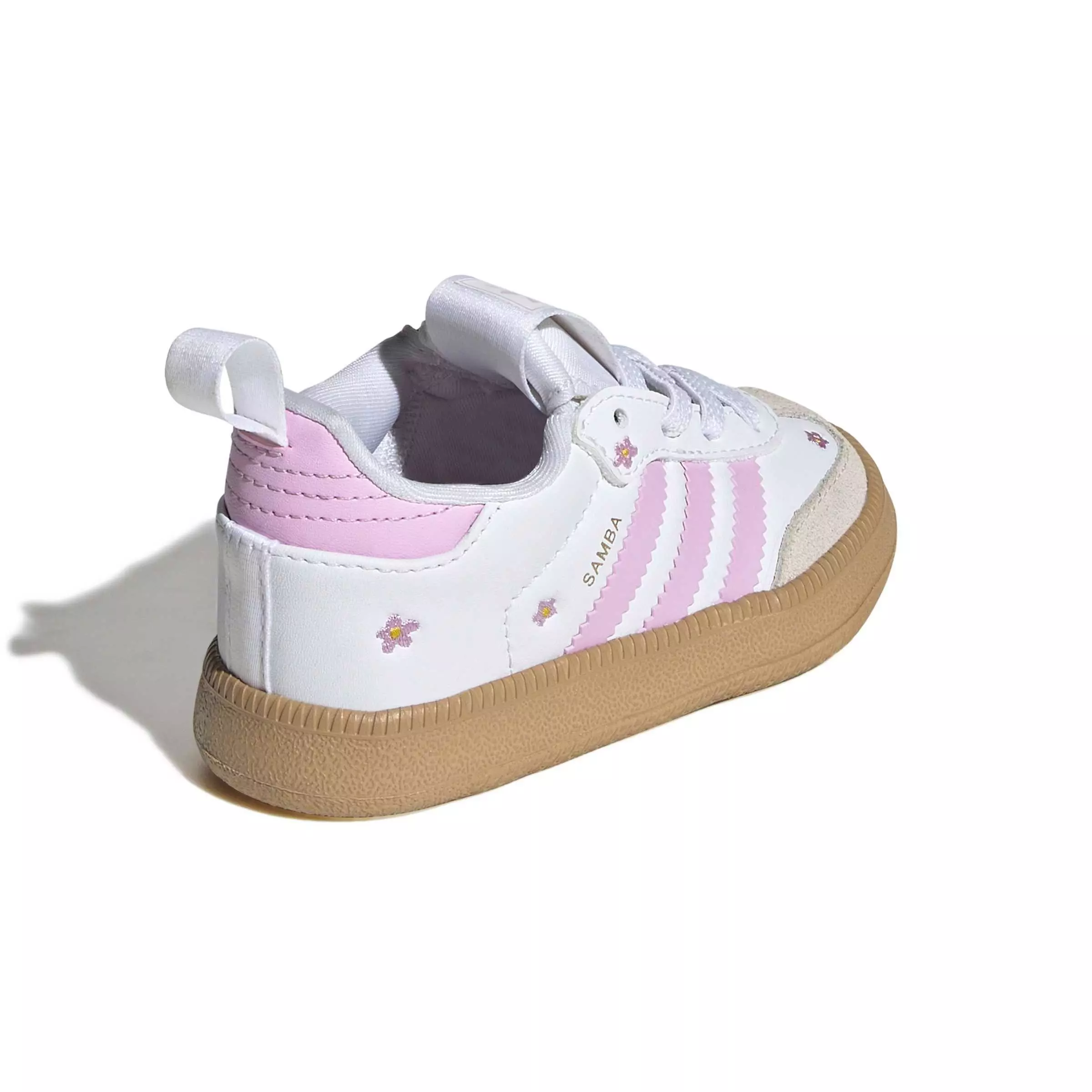 adidas Originals Samba Quickon "Ftwr White/Bliss Lilac/Alumina" Infant Girls' Shoe - WHITE/LILAC/ALUMINA
