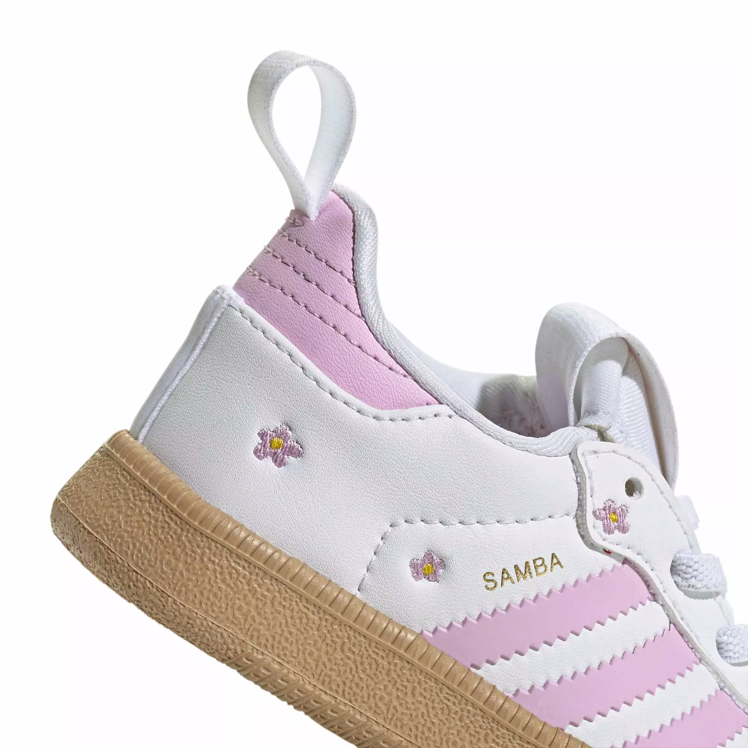 adidas Originals Samba Quickon "Ftwr White/Bliss Lilac/Alumina" Infant Girls' Shoe - WHITE/LILAC/ALUMINA