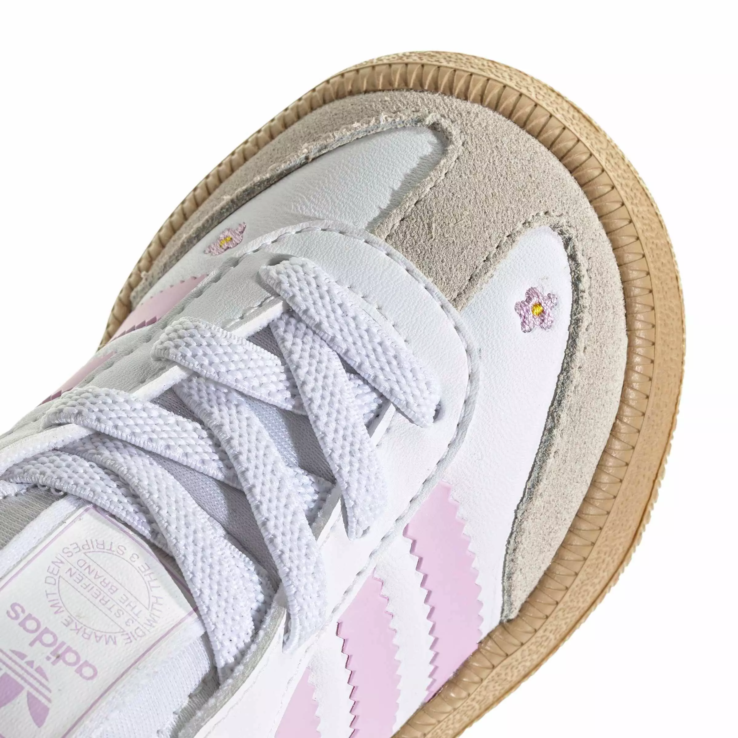 adidas Originals Samba Quickon "Ftwr White/Bliss Lilac/Alumina" Infant Girls' Shoe - WHITE/LILAC/ALUMINA