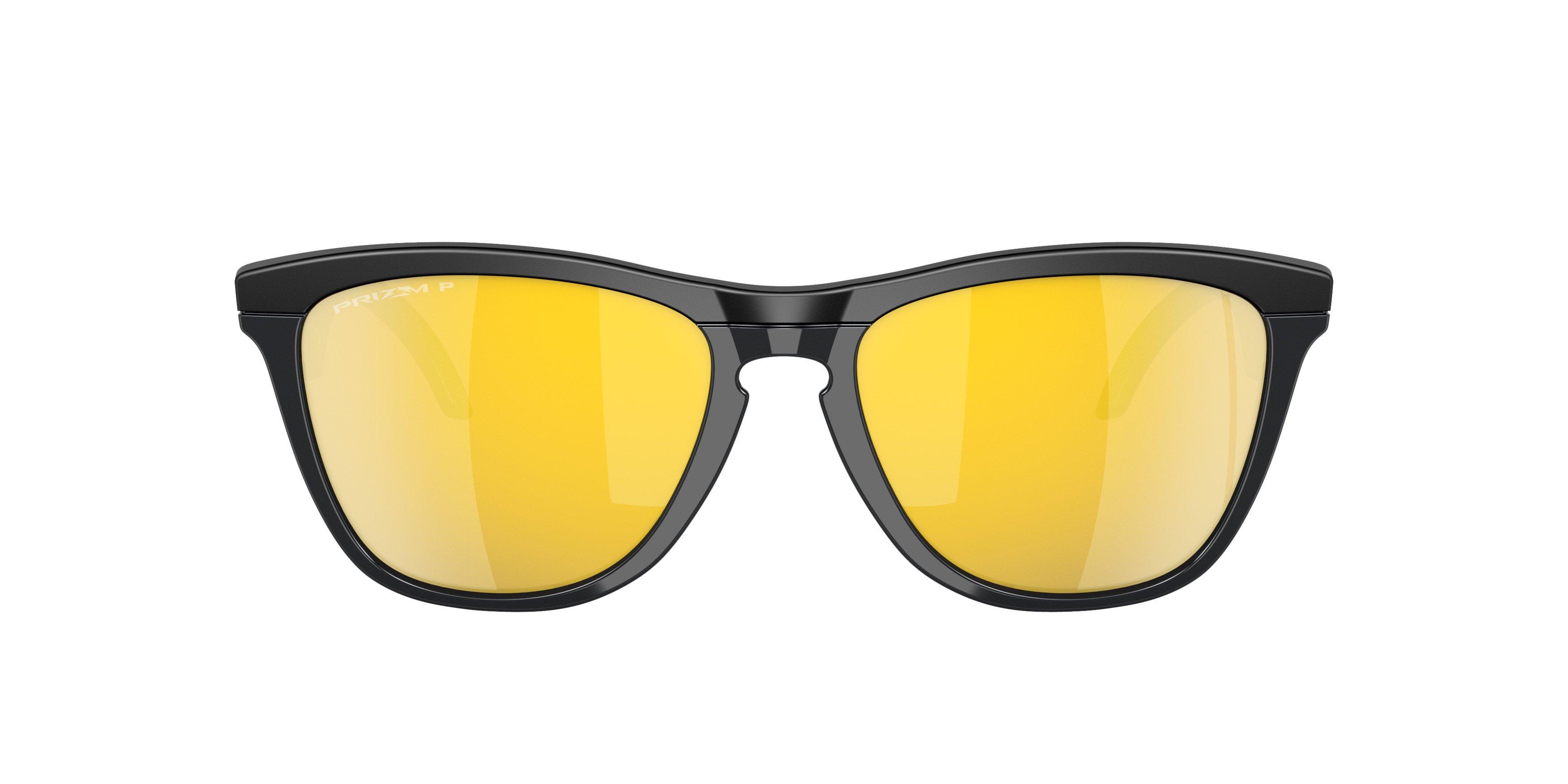 Oakley Frogskins Hybrid Polarized Sunglasses - BLACK/GOLD Thumbnail View 3