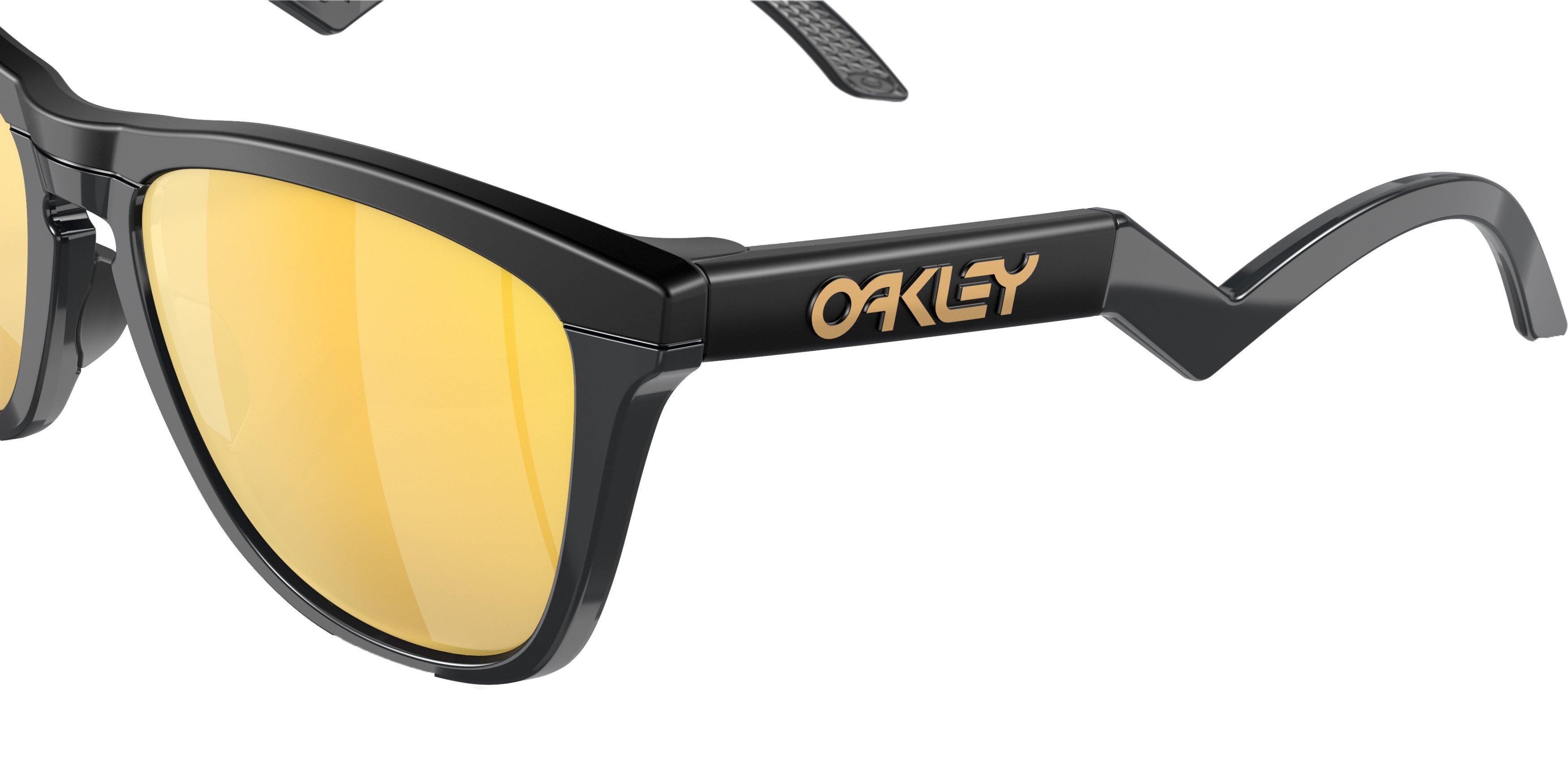 Oakley Frogskins Hybrid Polarized Sunglasses - BLACK/GOLD Thumbnail View 5