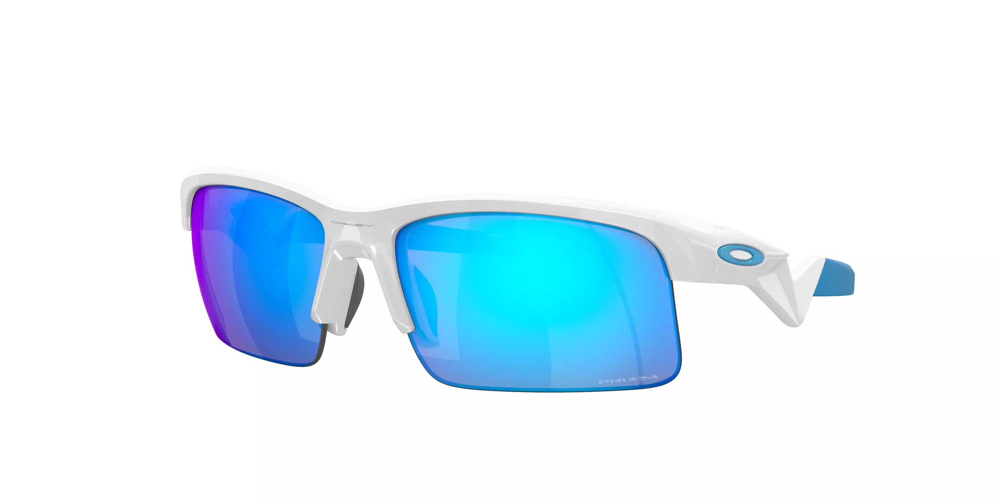Oakley Capacitor Sunglasses (Youth Fit) - WHITE/BLUE