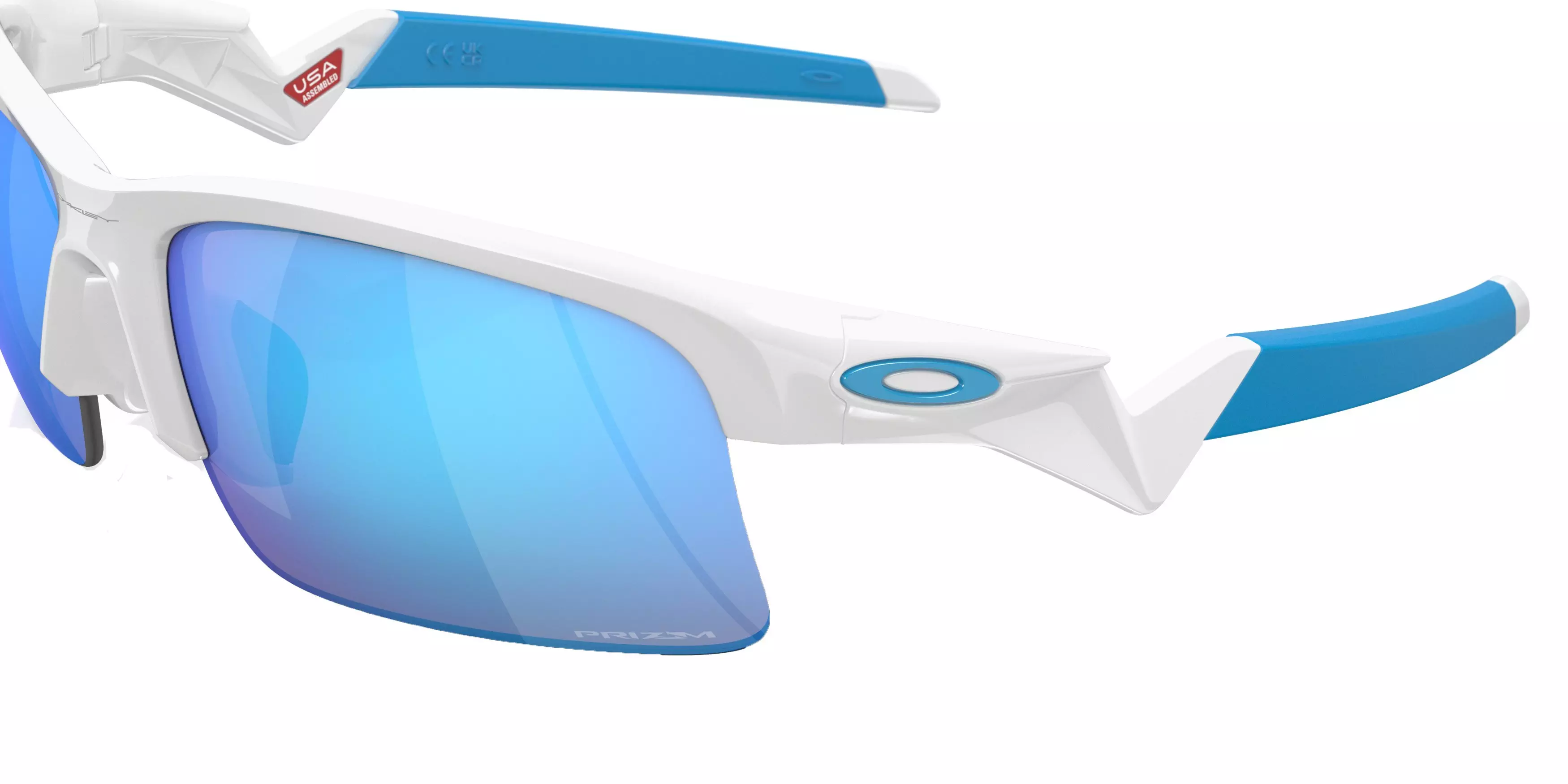 Oakley Youth Capacitor Sunglasses - WHITE/BLUE