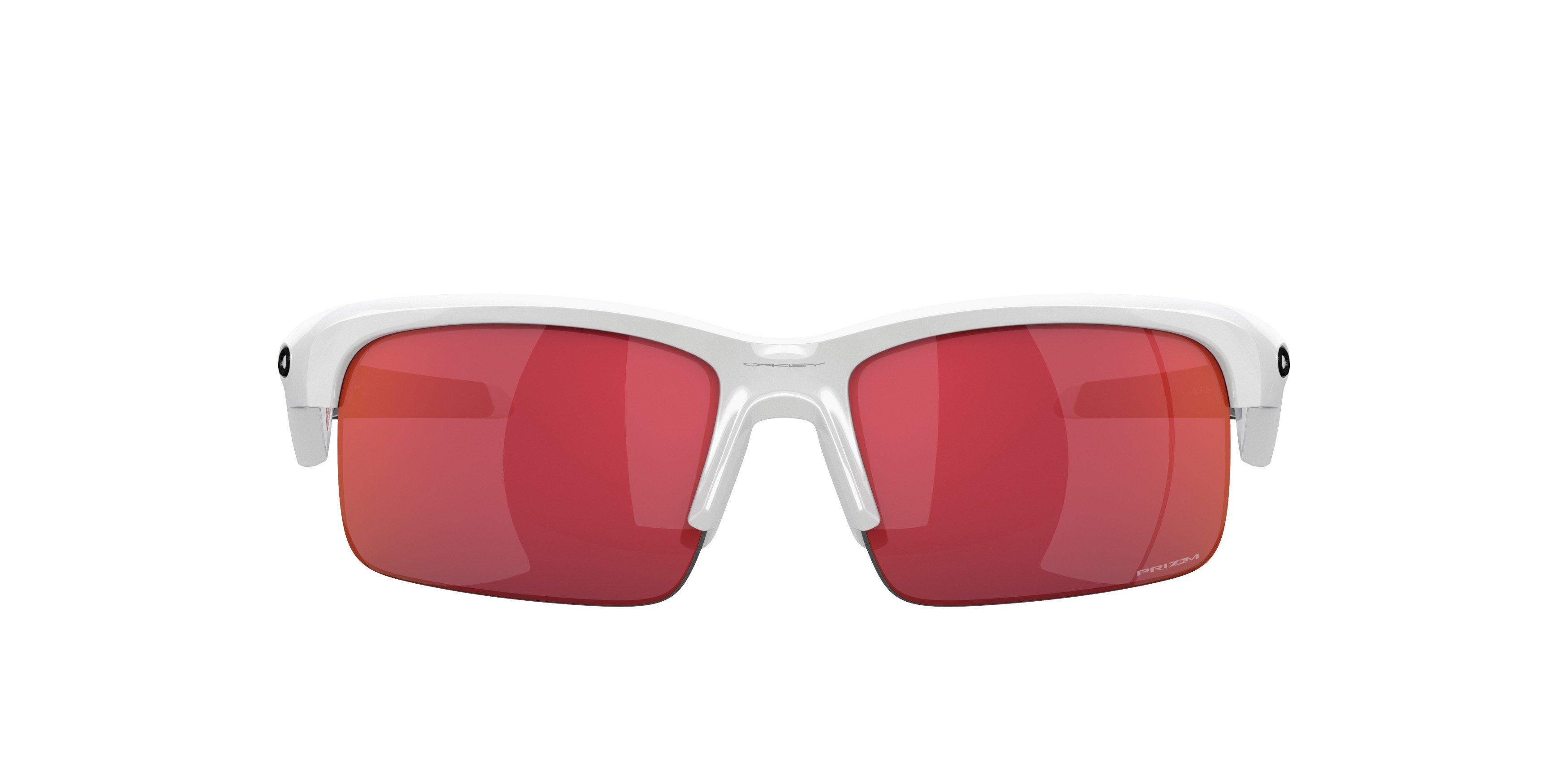 Oakley Youth Capacitor Sunglasses - WHITE/RED Thumbnail View 3