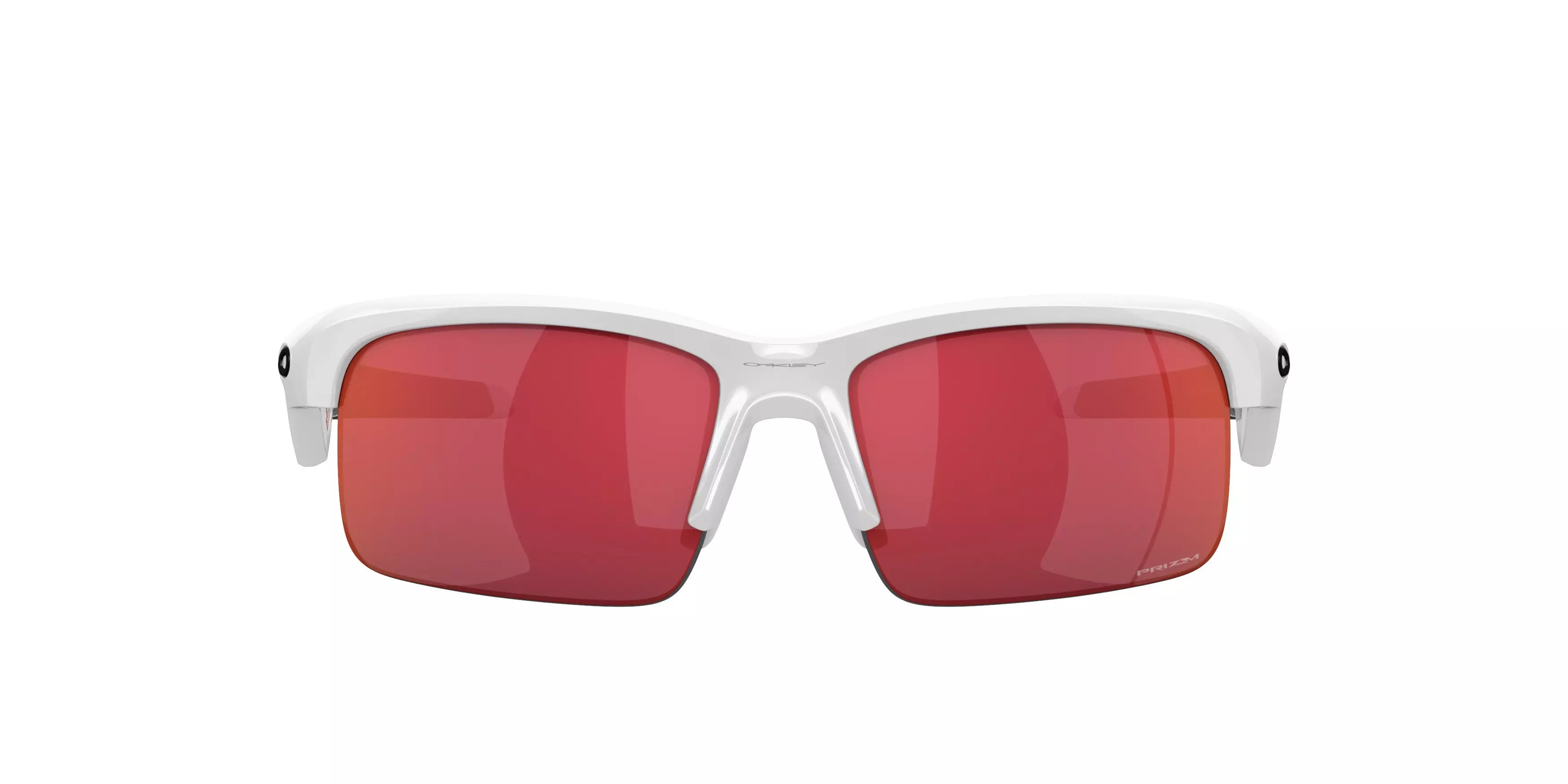 Oakley Youth Capacitor Sunglasses - WHITE/RED