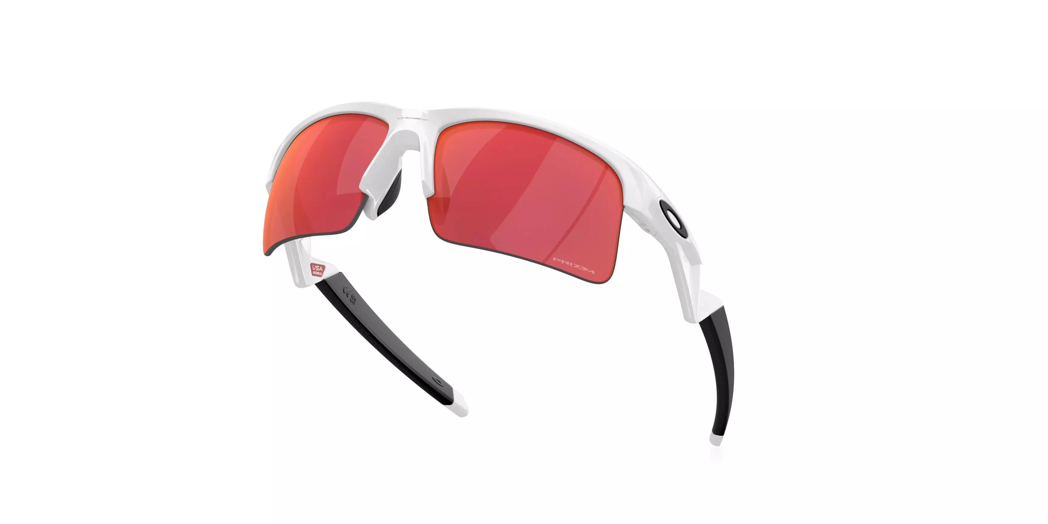 Oakley Youth Capacitor Sunglasses - WHITE/RED