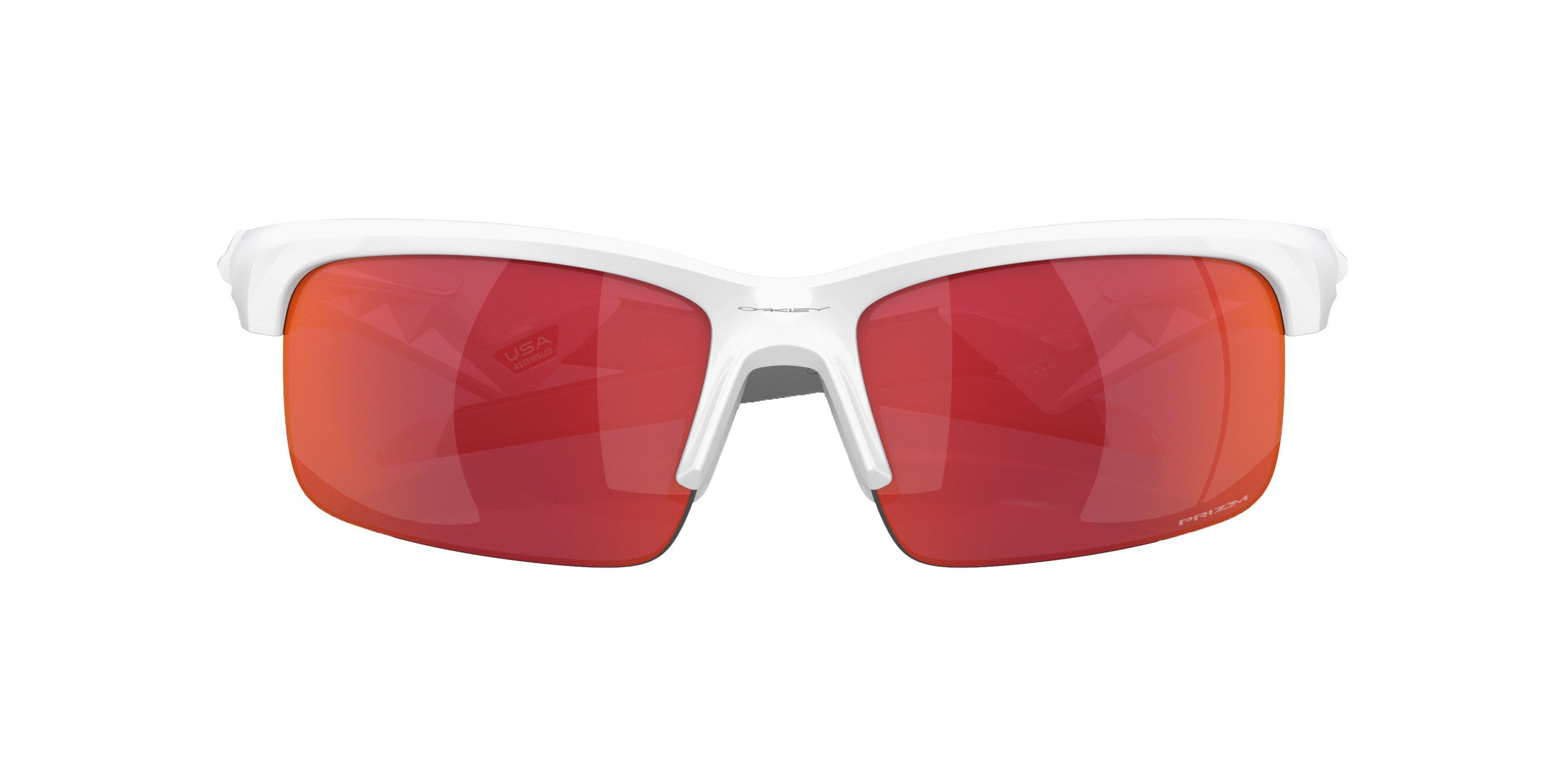 Oakley Youth Capacitor Sunglasses - WHITE/RED Thumbnail View 8