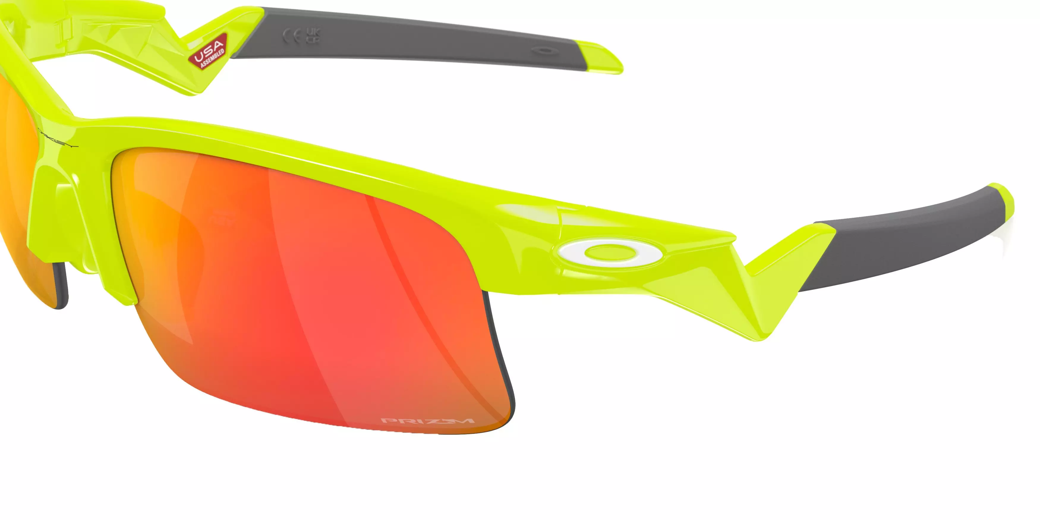 Oakley Youth Capacitor Sunglasses - YELLOW/RED