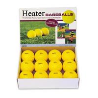 9 Inch Training Pitching Machine Baseballs 12 Pack Yellow Dimpled Practice Sport