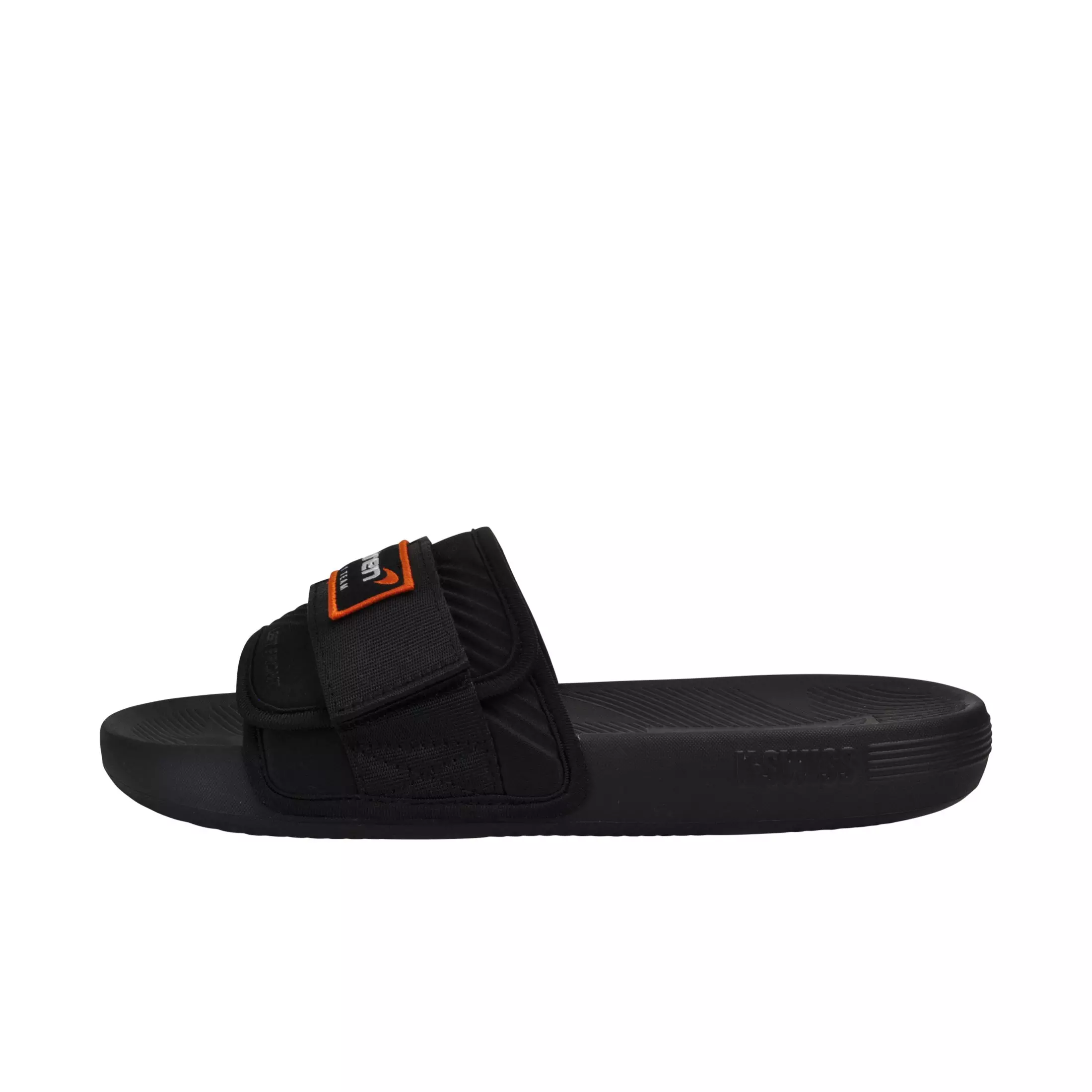 K-Swiss X McLaren "Black/Papaya" Men's Strap Sandal Slide - BLACK/PAPAYA