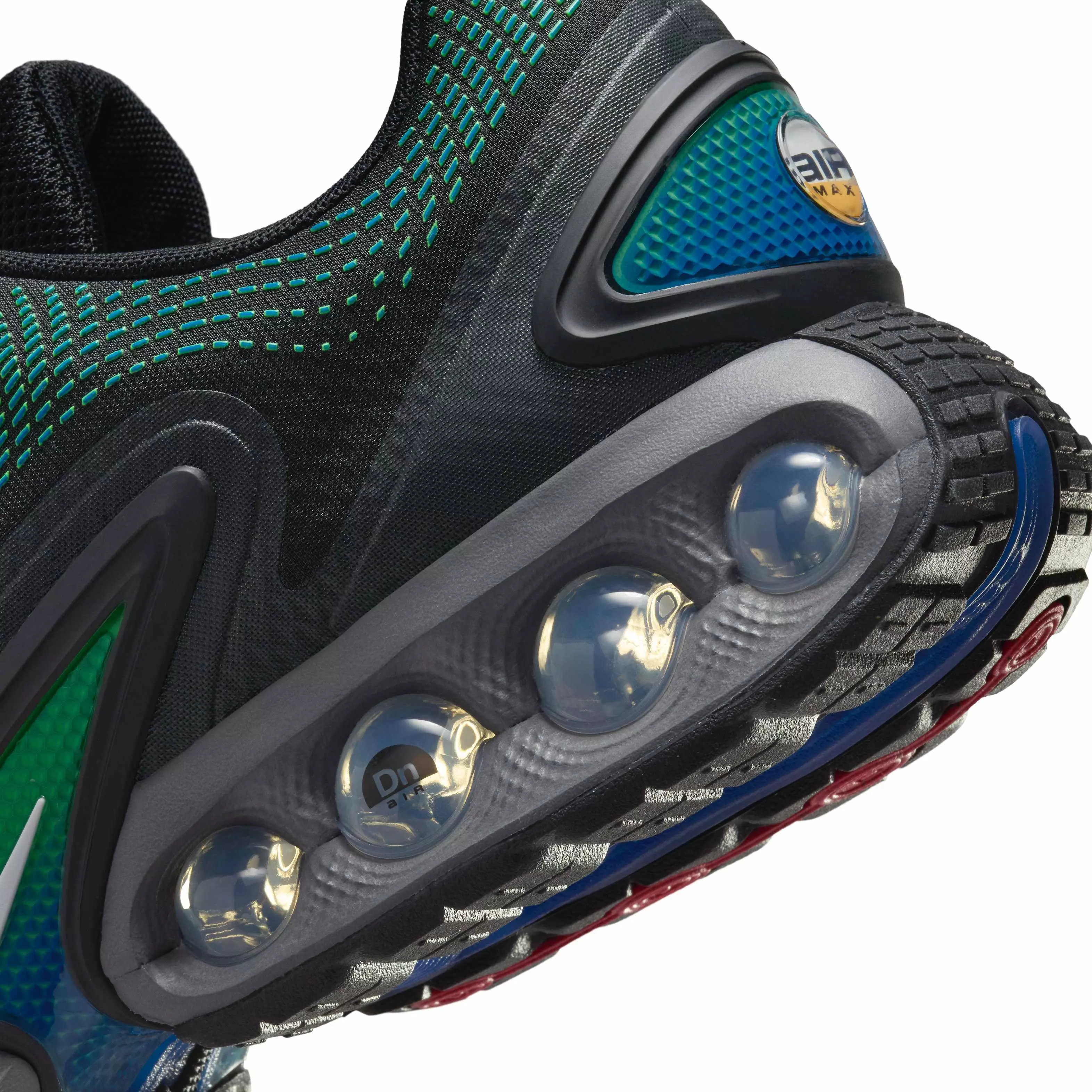 Nike Air Max Dn "Black/Hyper Cobalt/Rage Green/White" Men's Shoe - BLACK/COBALT/GREEN/WHITE
