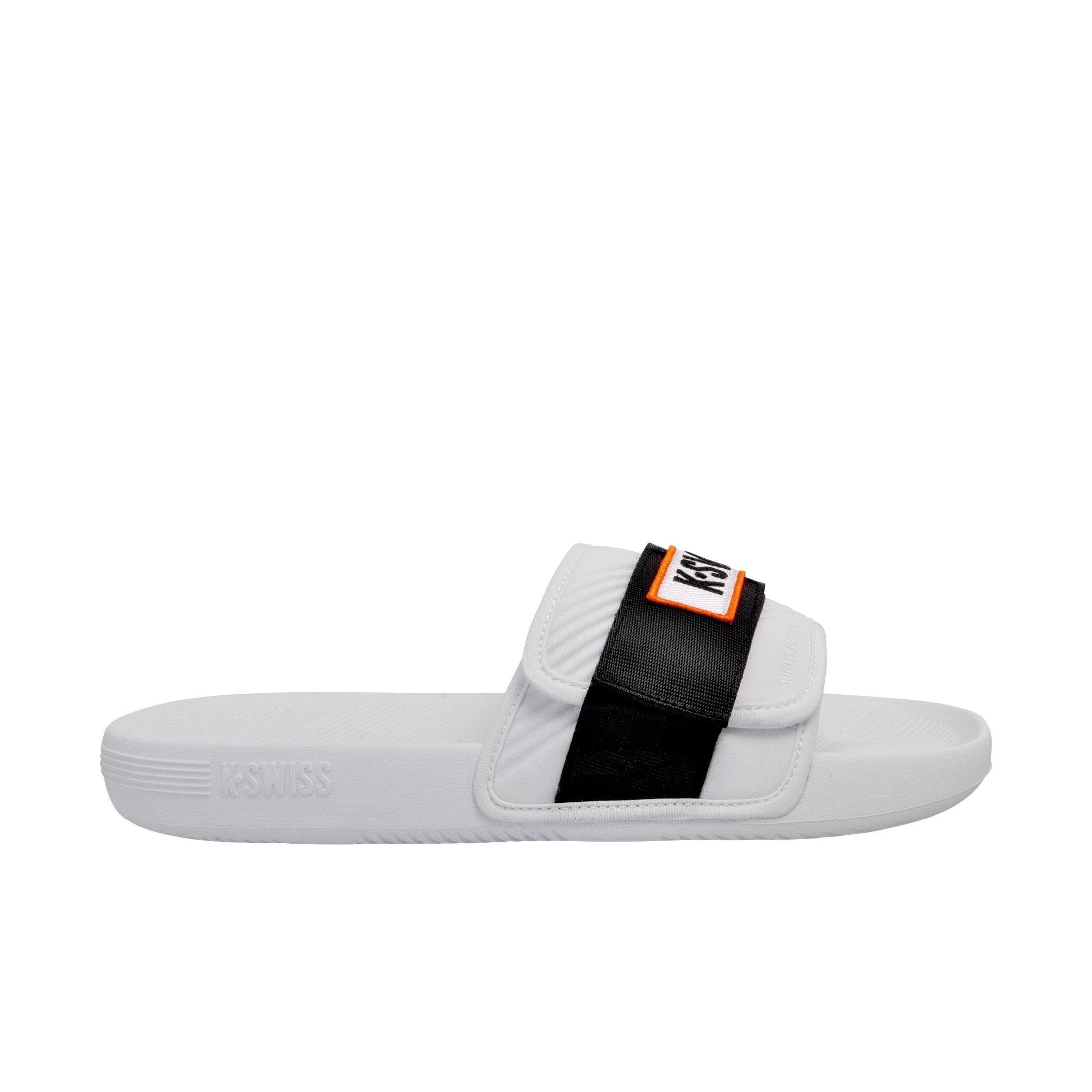 K-Swiss X McLaren "White/Black/Papaya" Men's Strap Sandal Slide - WHITE /BLACK /PAPAYA Thumbnail View 1