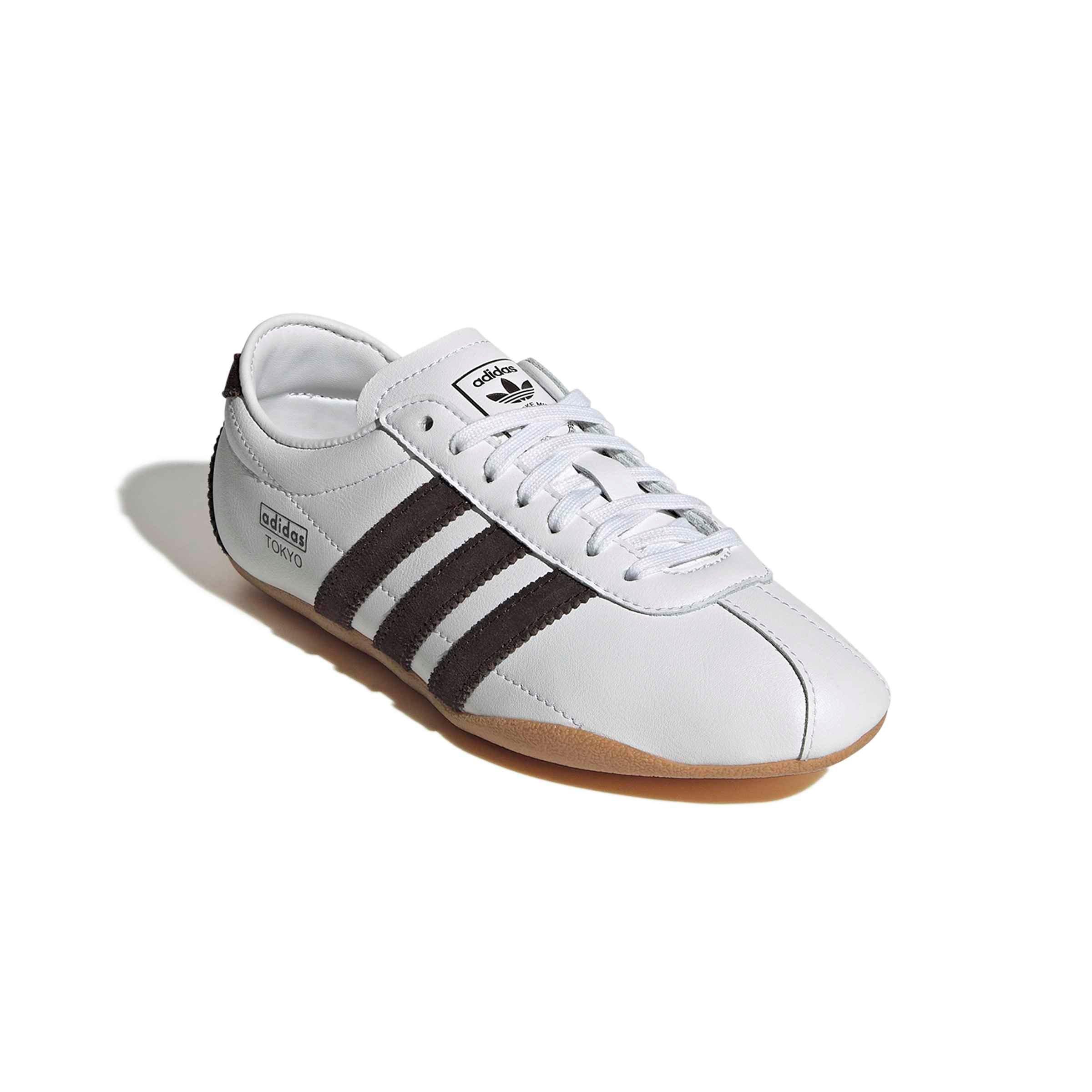 adidas Originals Tokyo "Ftwr White/Aurora Coffee/Gum 3" Grade School Girls' Shoe - WHITE/BROWN Thumbnail View 3
