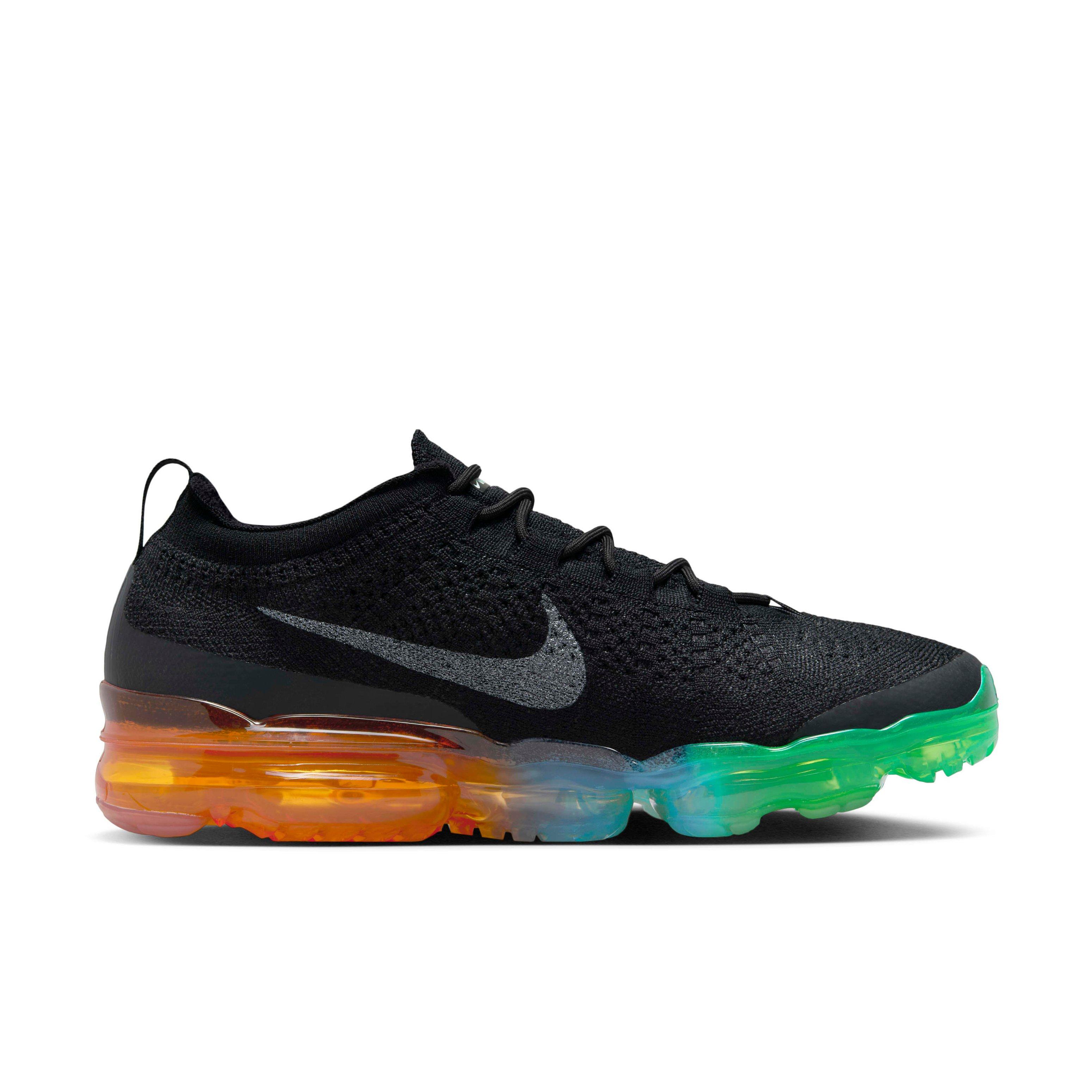 Nike Air VaporMax 2023 Flyknit "Black/Green Strike/Light Curry/Black" Men's Shoe - BLACK/GREEN Thumbnail View 1