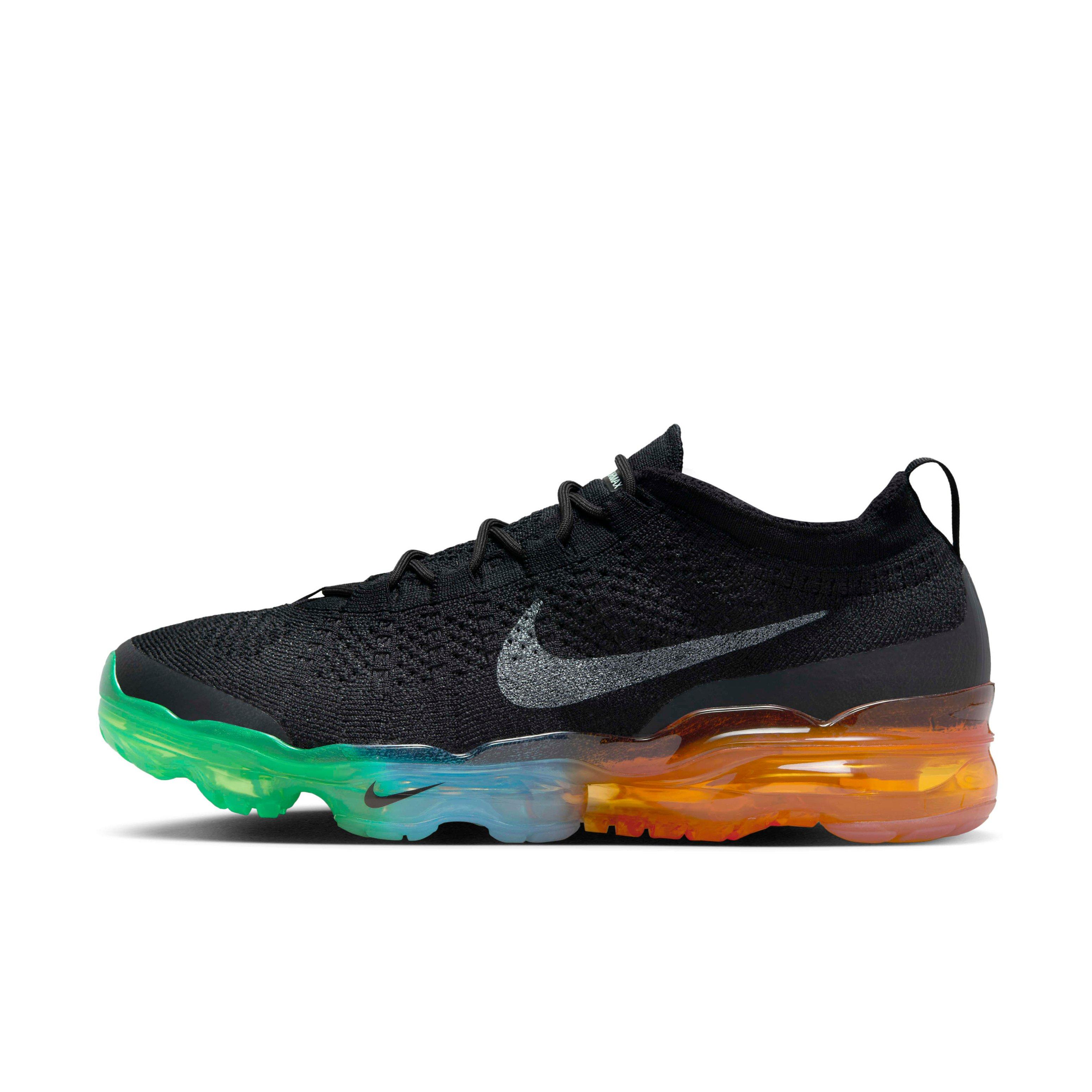 Nike Air VaporMax 2023 Flyknit "Black/Green Strike/Light Curry/Black" Men's Shoe - BLACK/GREEN Thumbnail View 2