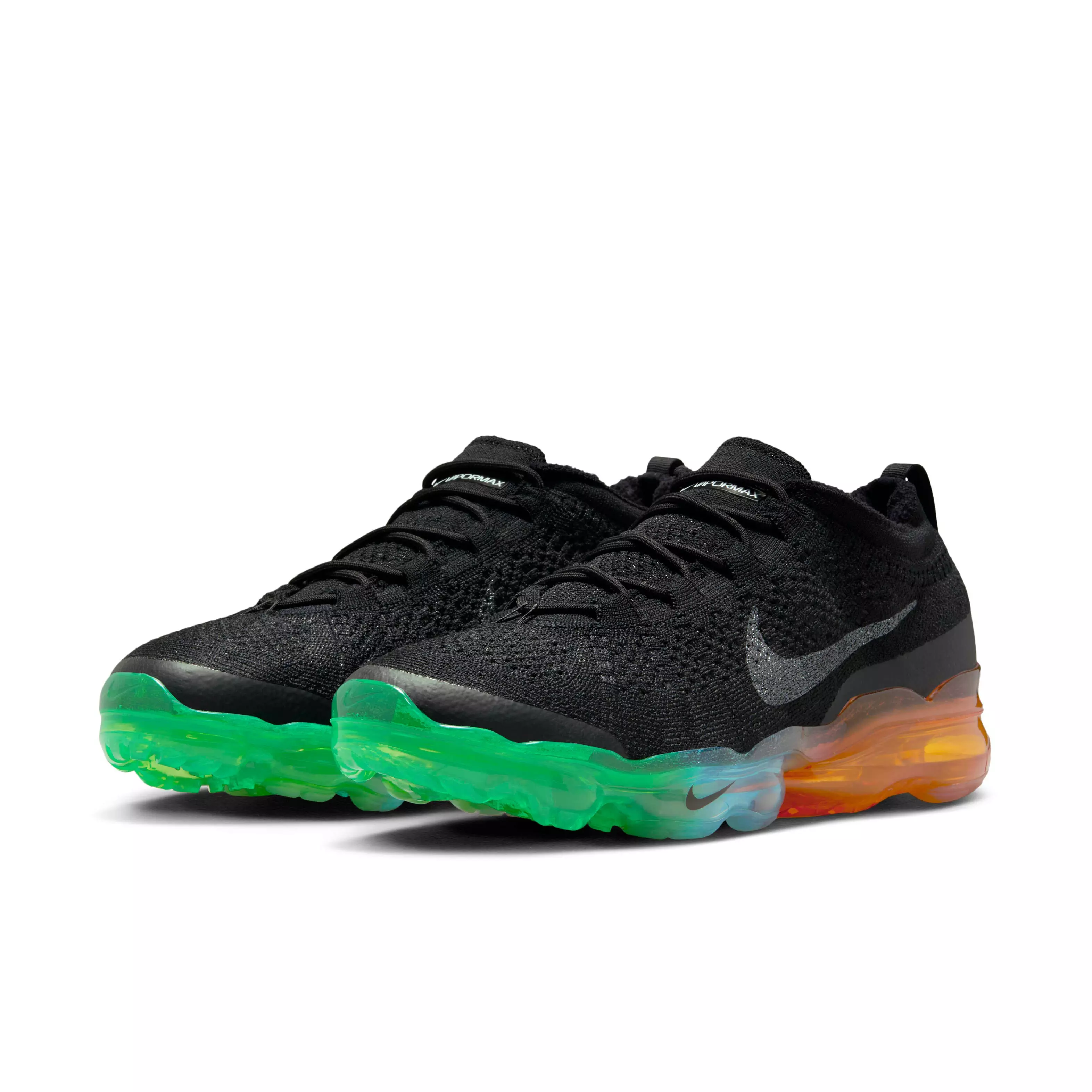 Nike Air VaporMax 2023 Flyknit "Black/Green Strike/Light Curry/Black" Men's Shoe - BLACK/GREEN