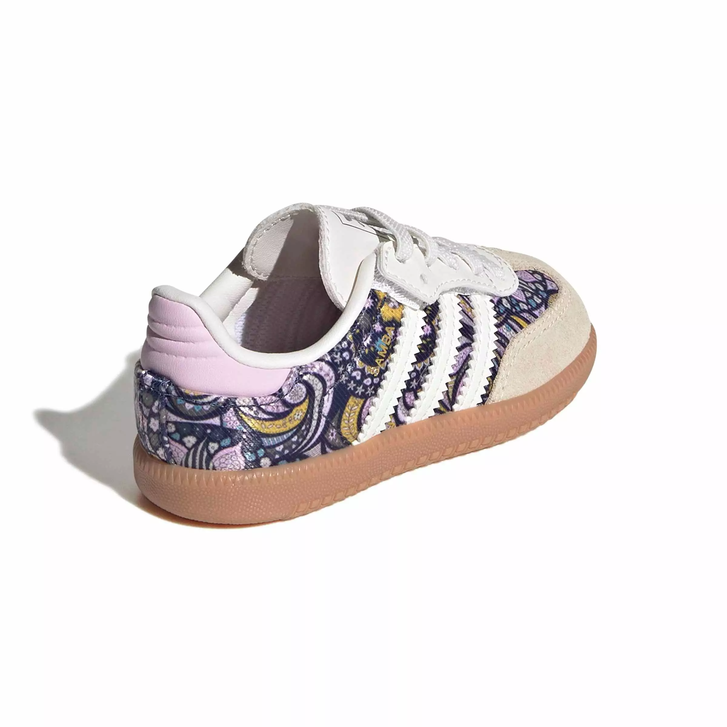adidas Originals Liberty Samba OG "Core White/Orchid Fusion/Gum 2" Toddler Girls' Shoe - WHITE/ORCHID/GUM